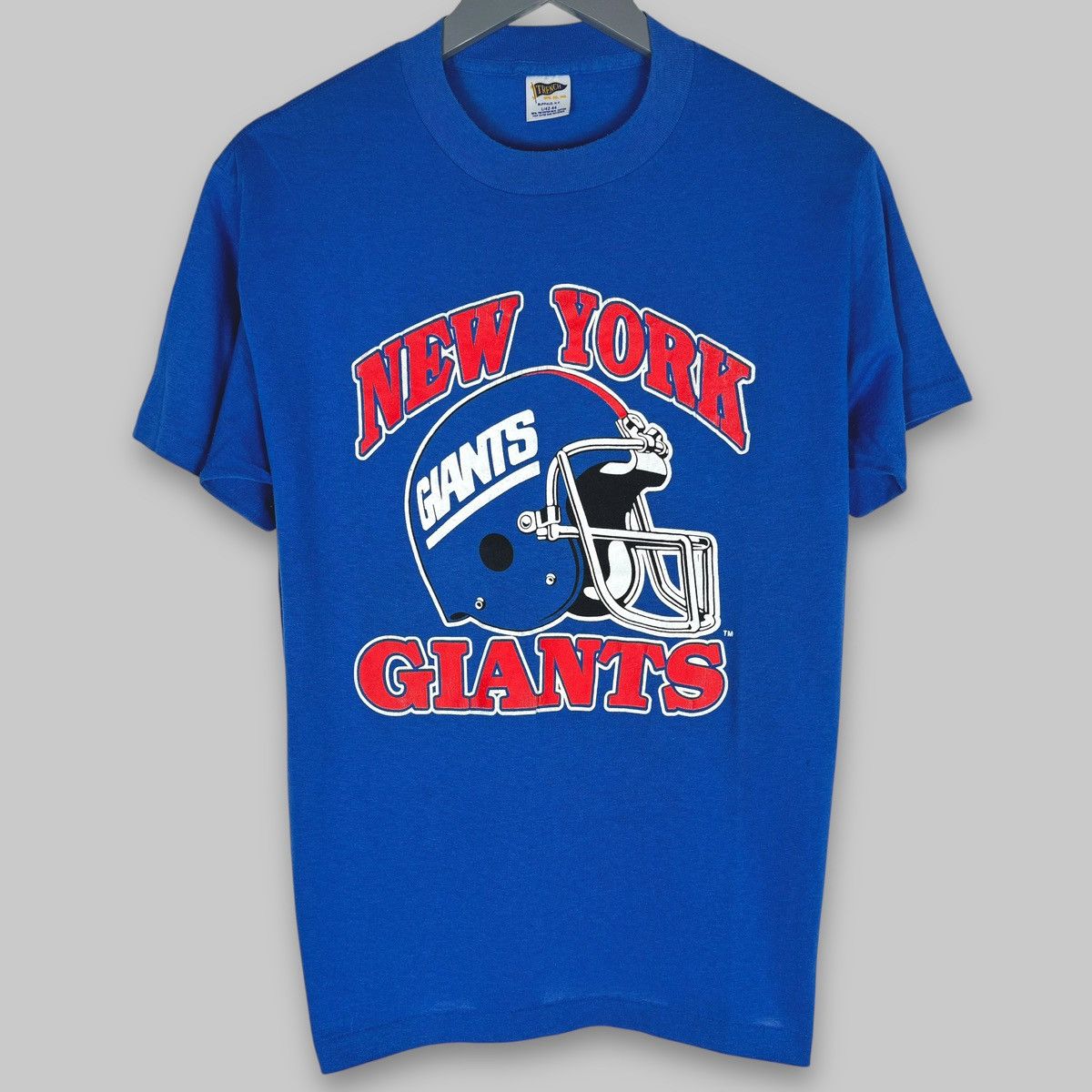 American Trench Vintage 80s New York Giants NFL Team Trench Rare T Shirt Size US L / EU 52-54 / 3 - 1 Thumbnail