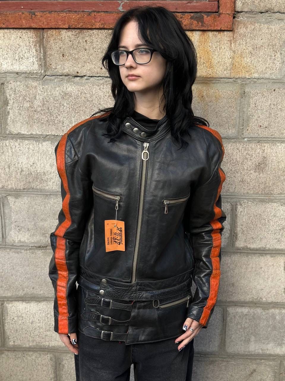 Leather VTG 60-70 Harro Moto Racing Jacket Size L- XL Distressed Size US L / EU 52-54 / 3 - 1 Thumbnail