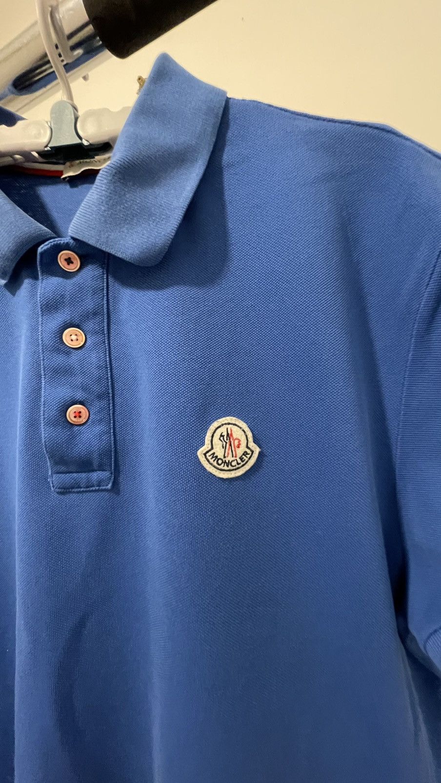 Moncler Premium Feel: Moncler Blue Polo Shirt Size XL - Iconic Size US XL / EU 56 / 4 - 2 Thumbnail