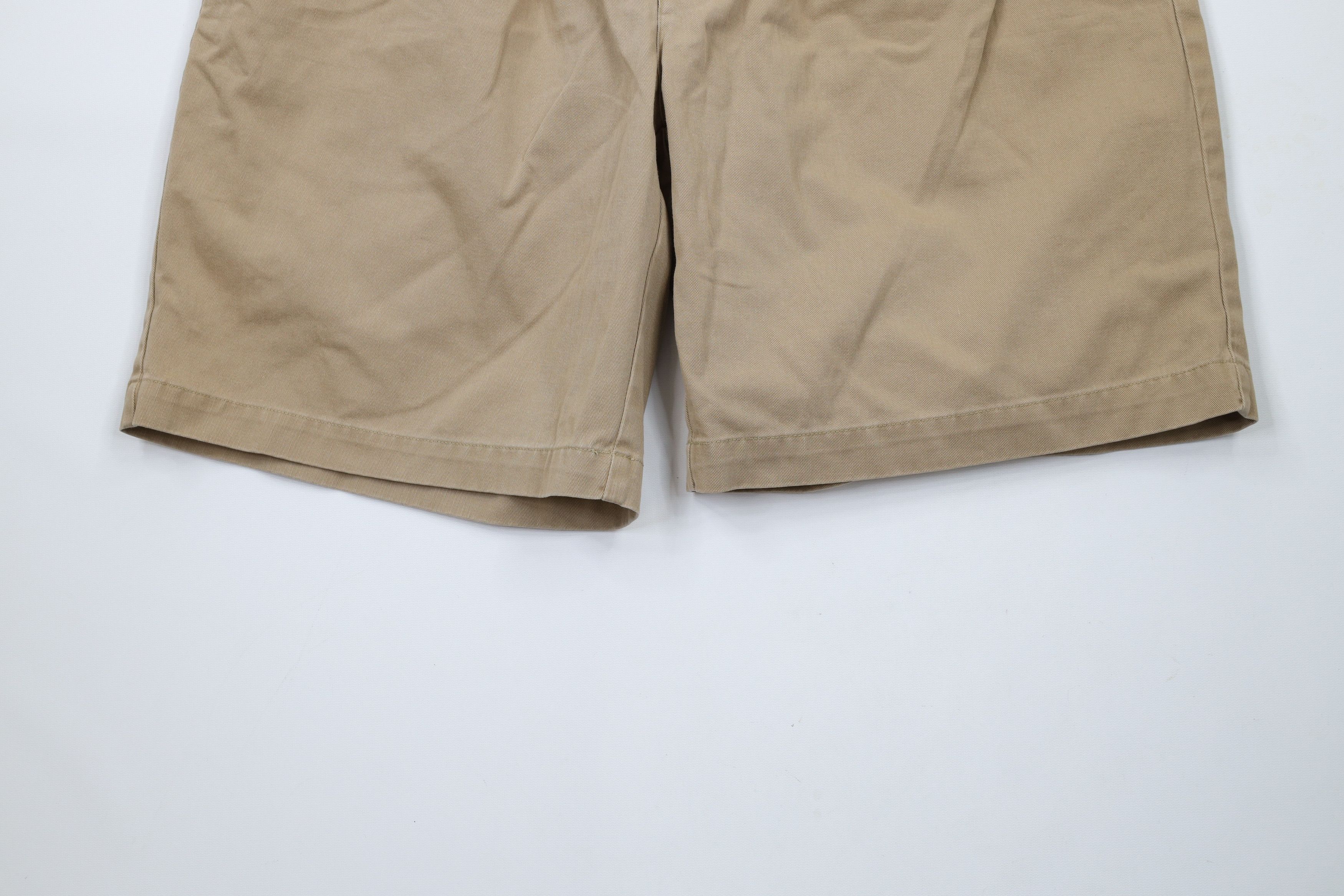 Ralph Lauren × Vintage Vintage 90s Ralph Lauren Knee Chino Shorts Beige Cotton Size US 36 / EU 52 - 4 Thumbnail