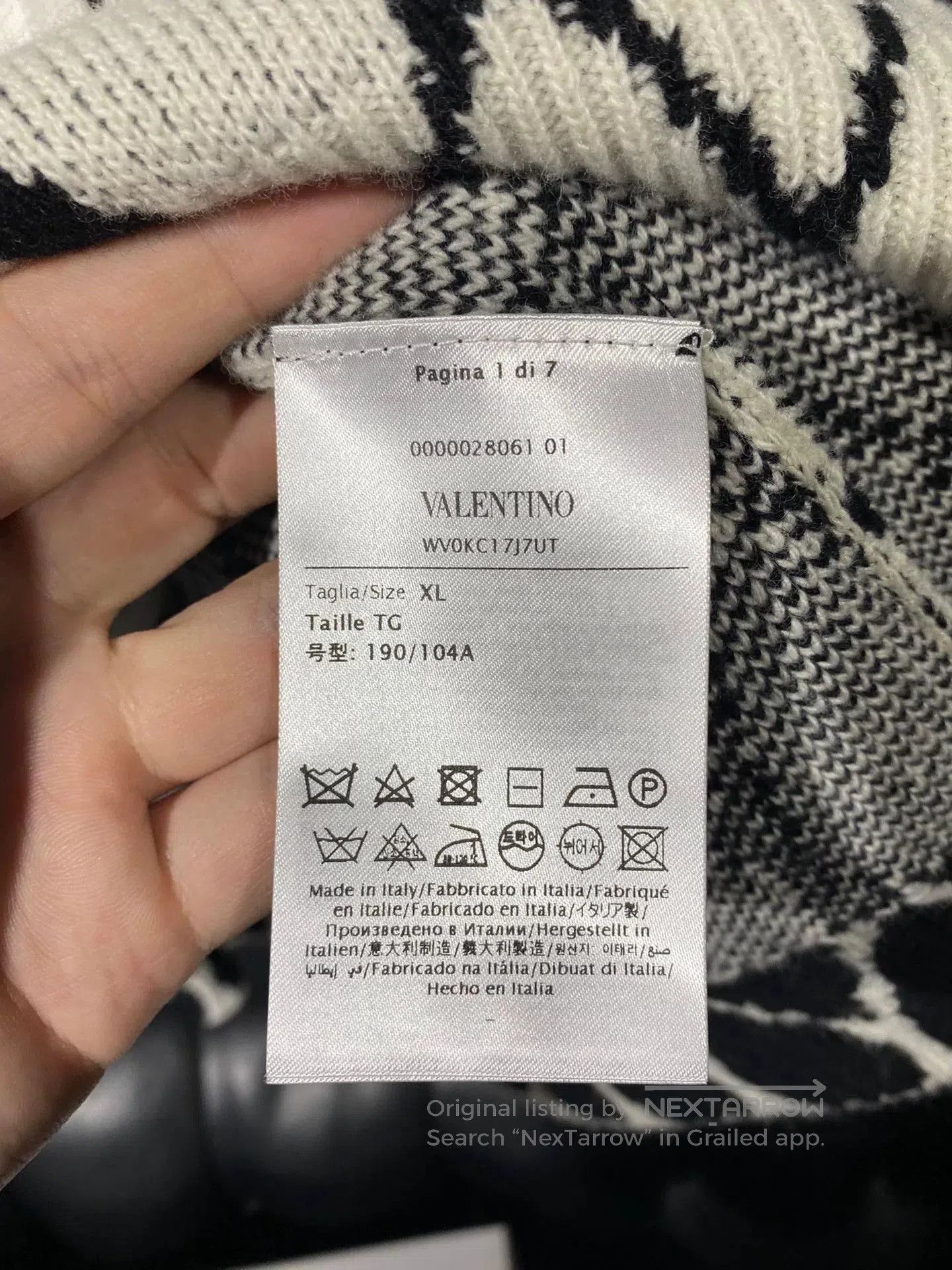 Valentino valentino knit sweater with tag, size xl. Size US XL / EU 56 / 4 - 6 Thumbnail