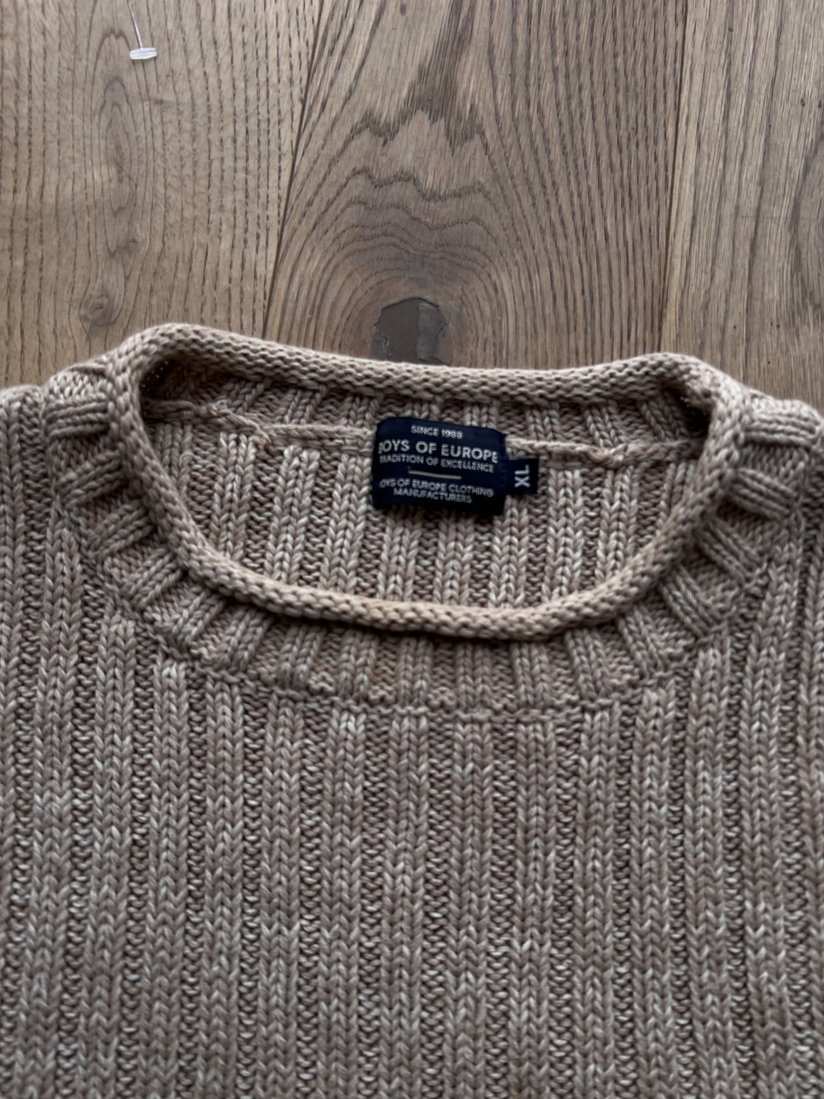 Vintage Y2K ribbed knit sweater vintage 2000s japanese striped baggy Size US XL / EU 56 / 4 - 5 Thumbnail