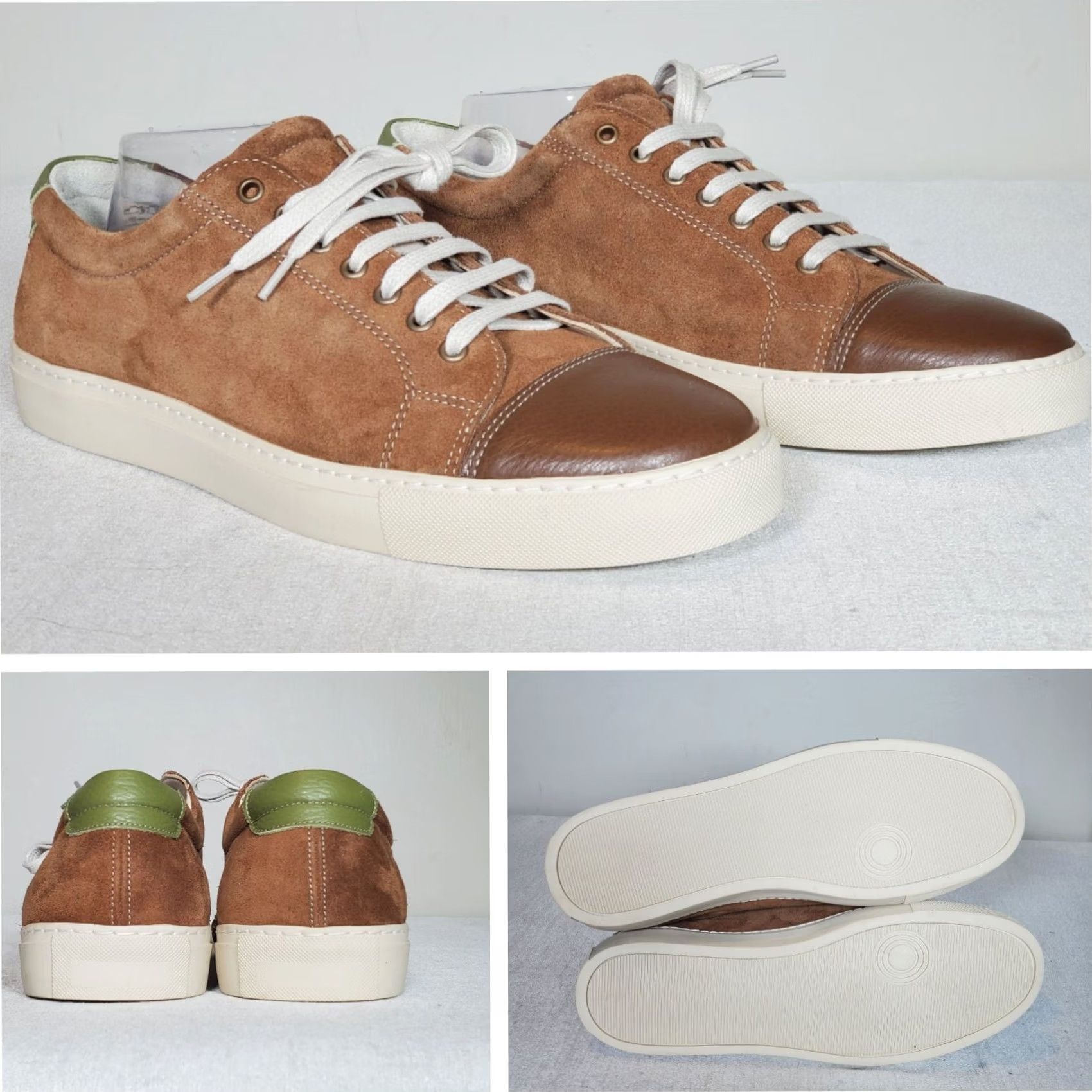 Vintage VINTAGE The Generic Man Low Top Sneakers Brown Leather Handmade Portugal Men US 10.5 Casual Sneakers Size US L / EU 52-54 / 3 - 2 Thumbnail