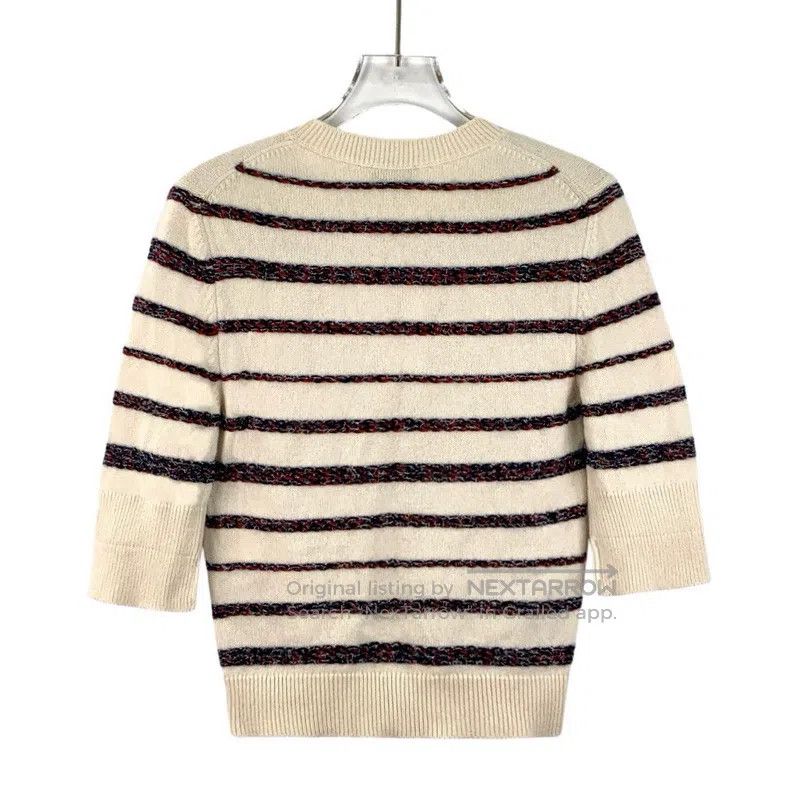Chanel Chanel Roof Series Colour-blocked Striped Cashmere Round N Size XS / US 0-2 / IT 36-38 - 2 Thumbnail