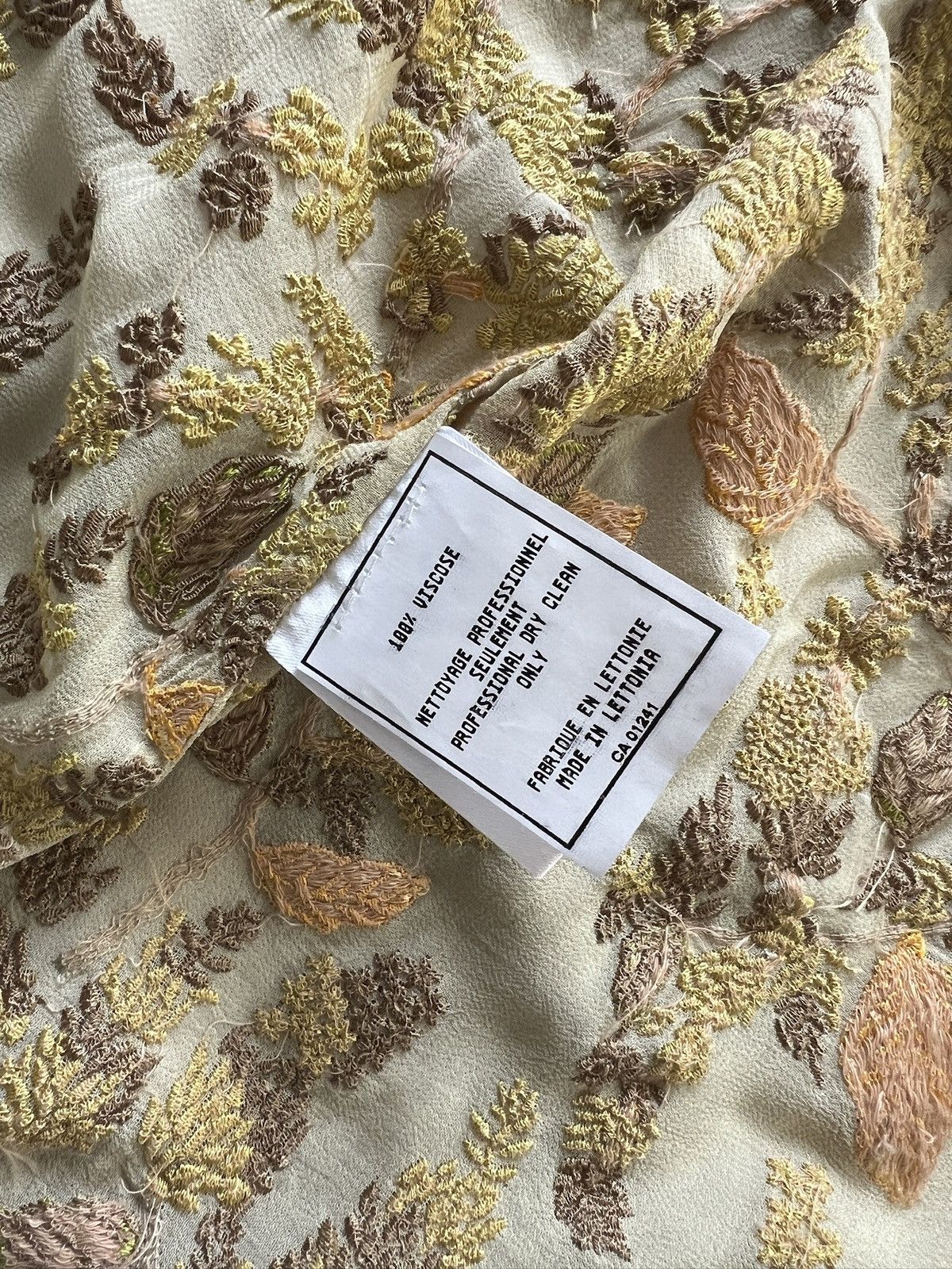 Sefr Green Embroidered Shirt Size US M / EU 48-50 / 2 - 5 Thumbnail