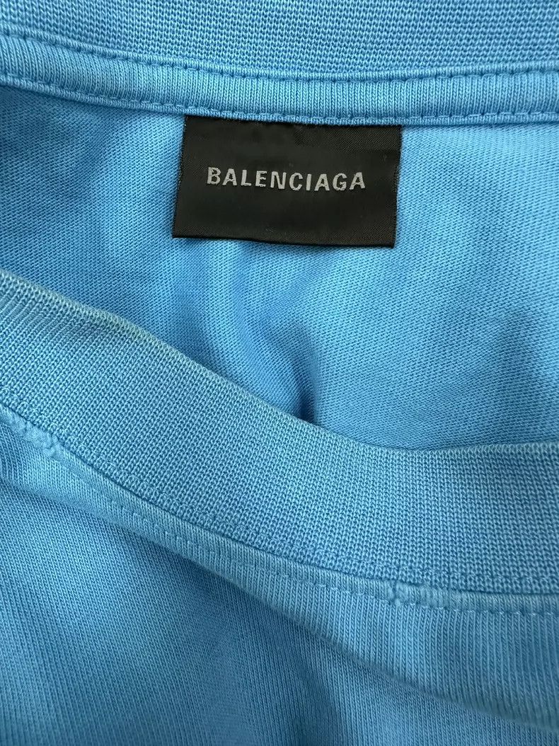 Balenciaga Balenciaga Blue printed cola short-sleeved T-shirt Size US XS / EU 42 / 0 - 3 Thumbnail
