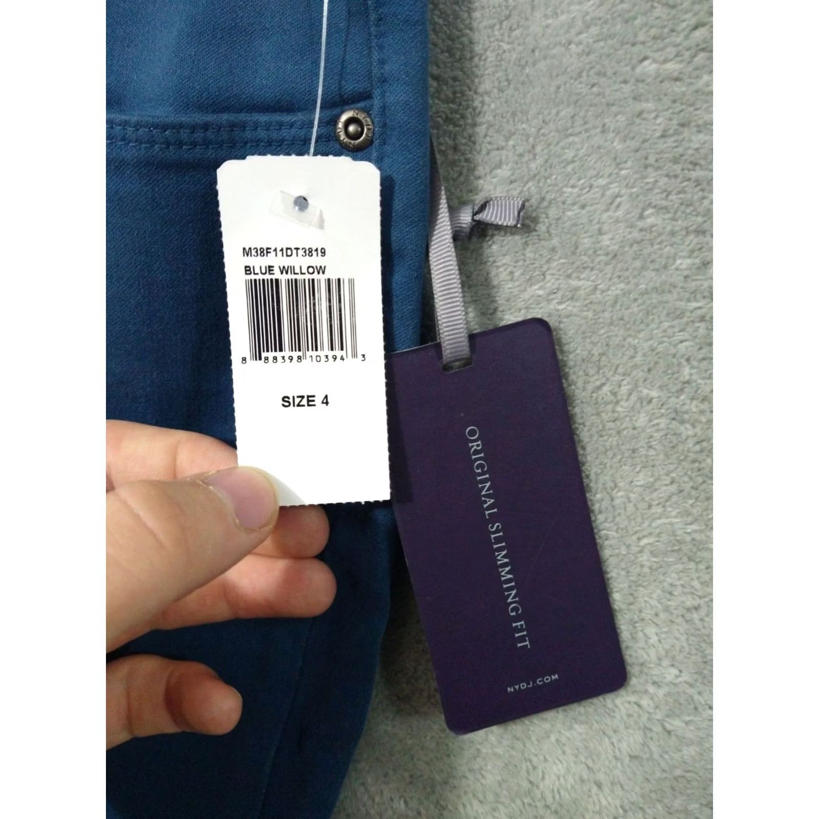 NYDJ NYDJ Womens Blue Skinny Legging Lift Tuck Stretch Mid Rise Jeans Pants 4 Size 27" / US 4 / IT 40 - 7 Thumbnail