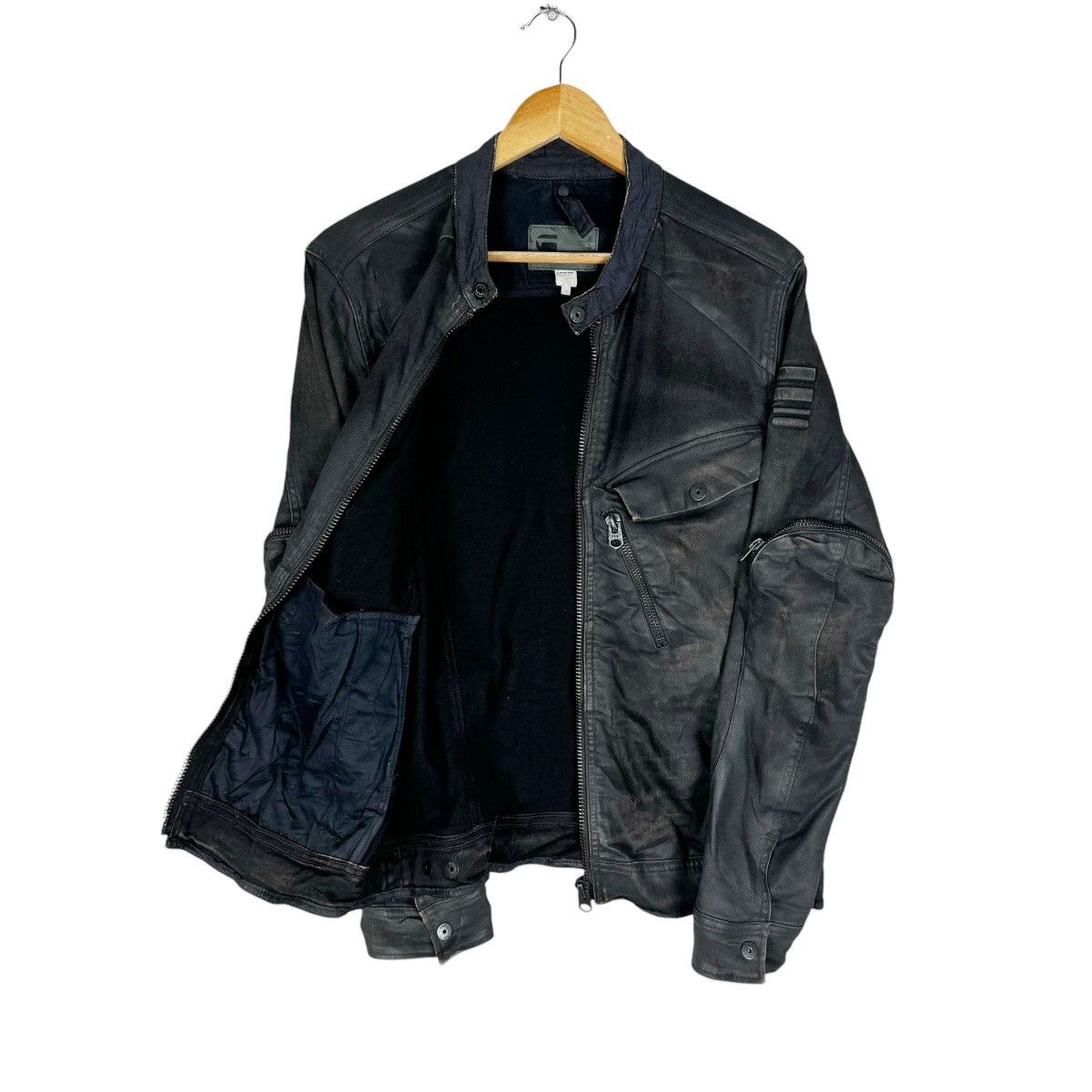 G-Star ☀️G STAR RAW BIKERS ZIPPER JACKET Size US M / EU 48-50 / 2 - 14 Thumbnail