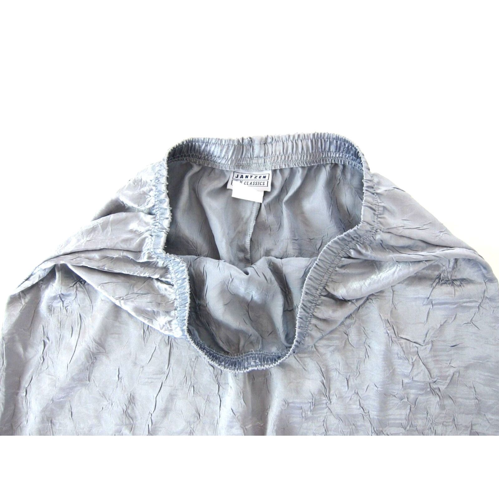 Jantzen VINTAGE NWT Jantzen Silver Grey Crinkle Long Maxi Skirt Pull On M-L Skirt Women Maxi Silver Grey NWT Vintage Jantzen Skirt Pull On Long Maxi Size 32" / US 10 / IT 46 - 7 Thumbnail