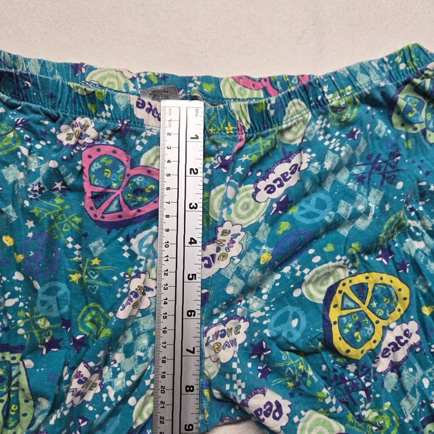 Joe Boxer Joe Boxer Pajama Pants Women Medium Blue Peace Ying Yang Christmas Geometric Fleece Polyester Drawstring Knit Sleep Pants M Womens Size 32" / US 10 / IT 46 - 4 Thumbnail