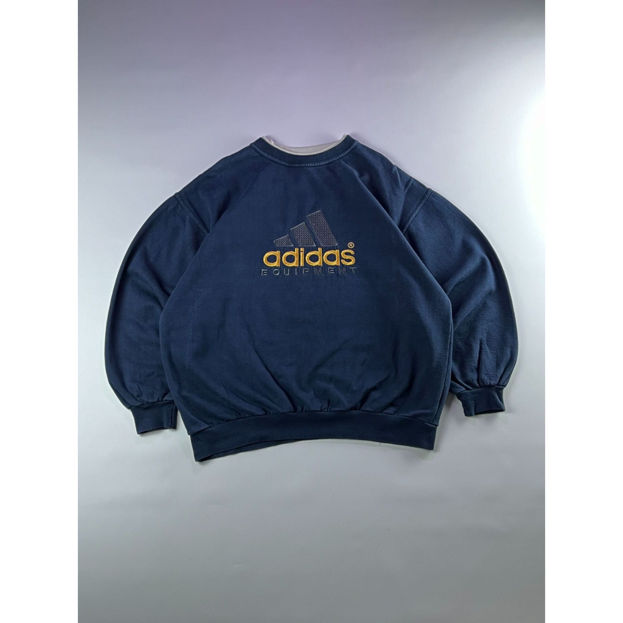 Adidas × Vintage 90s Adidas Equipment Rare Vintage Center Logo Sweatshirt Size US M / EU 48-50 / 2 - 2 Thumbnail