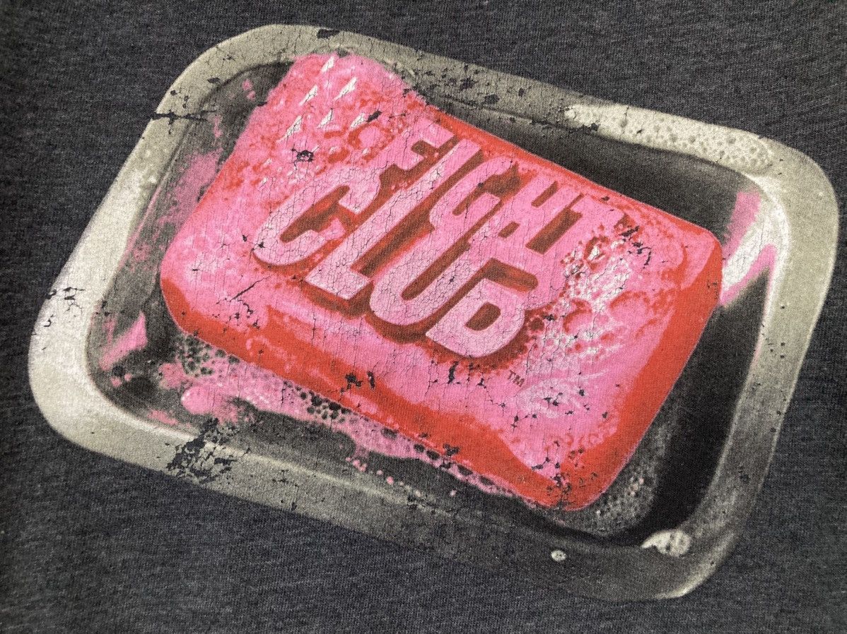 Flight Club FIGHT CLUB SOAP BAR T SHIRT MOVIE PROMO 90S STYLE BRAD PITT Size US M / EU 48-50 / 2 - 3 Thumbnail