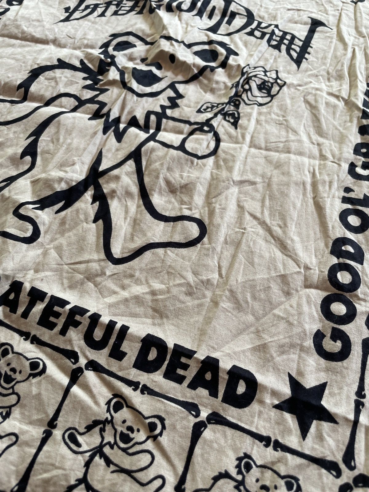 Grateful Dead × Japanese Brand × Journal Standard Grateful Dead band X Journal Standard Japan Big Logo 20”X20” Size ONE SIZE - 6 Thumbnail