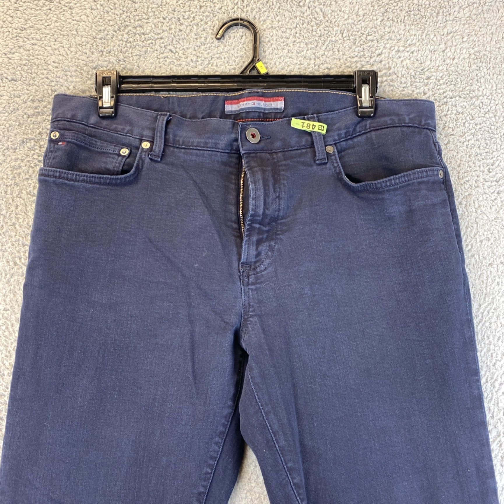Tommy Hilfiger Tommy Hilfiger Men Jeans / 36x30 / Straight / Regular Fit / Blue Cotton Denim / Casual Wear - Men 36 30 - Vintage No Size US 36 / EU 52 - 2 Thumbnail