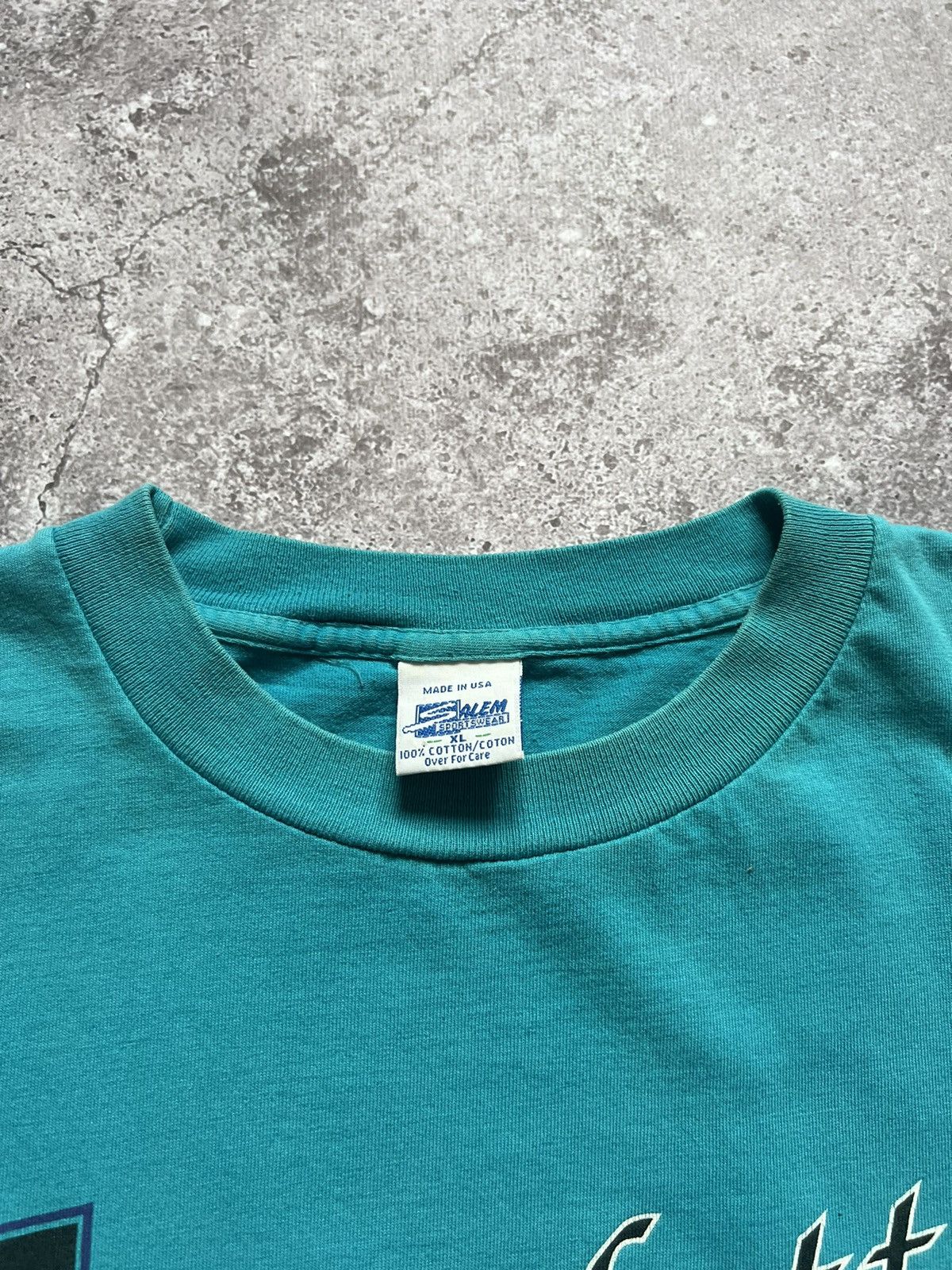NBA × Vintage Vintage Charlotte Hornets 1988 single stich t shirt Size US XL / EU 56 / 4 - 10 Thumbnail