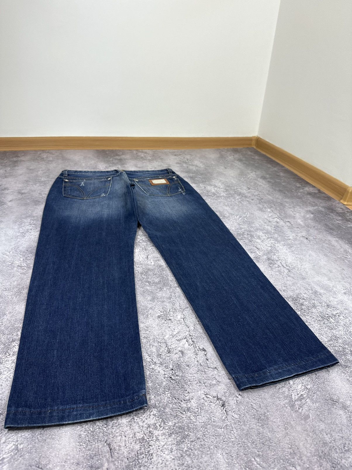 Dolce & Gabbana Vintage Dolce & Gabbana Logo Stone Washed Designer Jeans Size US 34 / EU 50 - 3 Thumbnail