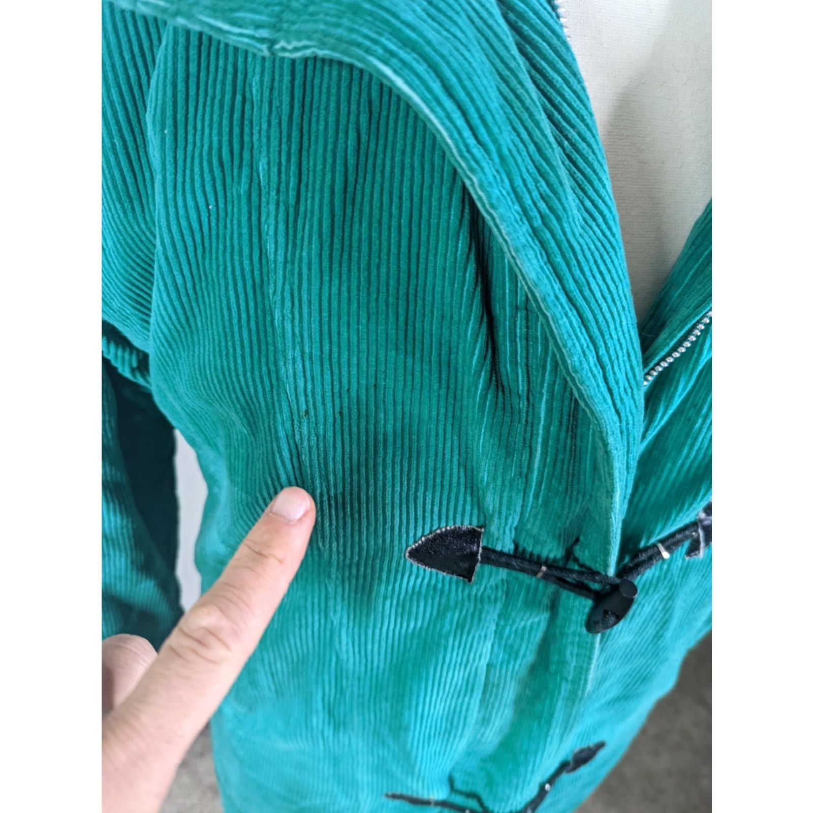 Vintage VINTAGE 80s Green Corduroy Barn Coat Winter Jacket Quilt Lined Womens L 14 Parka Jacket Coat Size L / US 10 / IT 46 - 5 Thumbnail