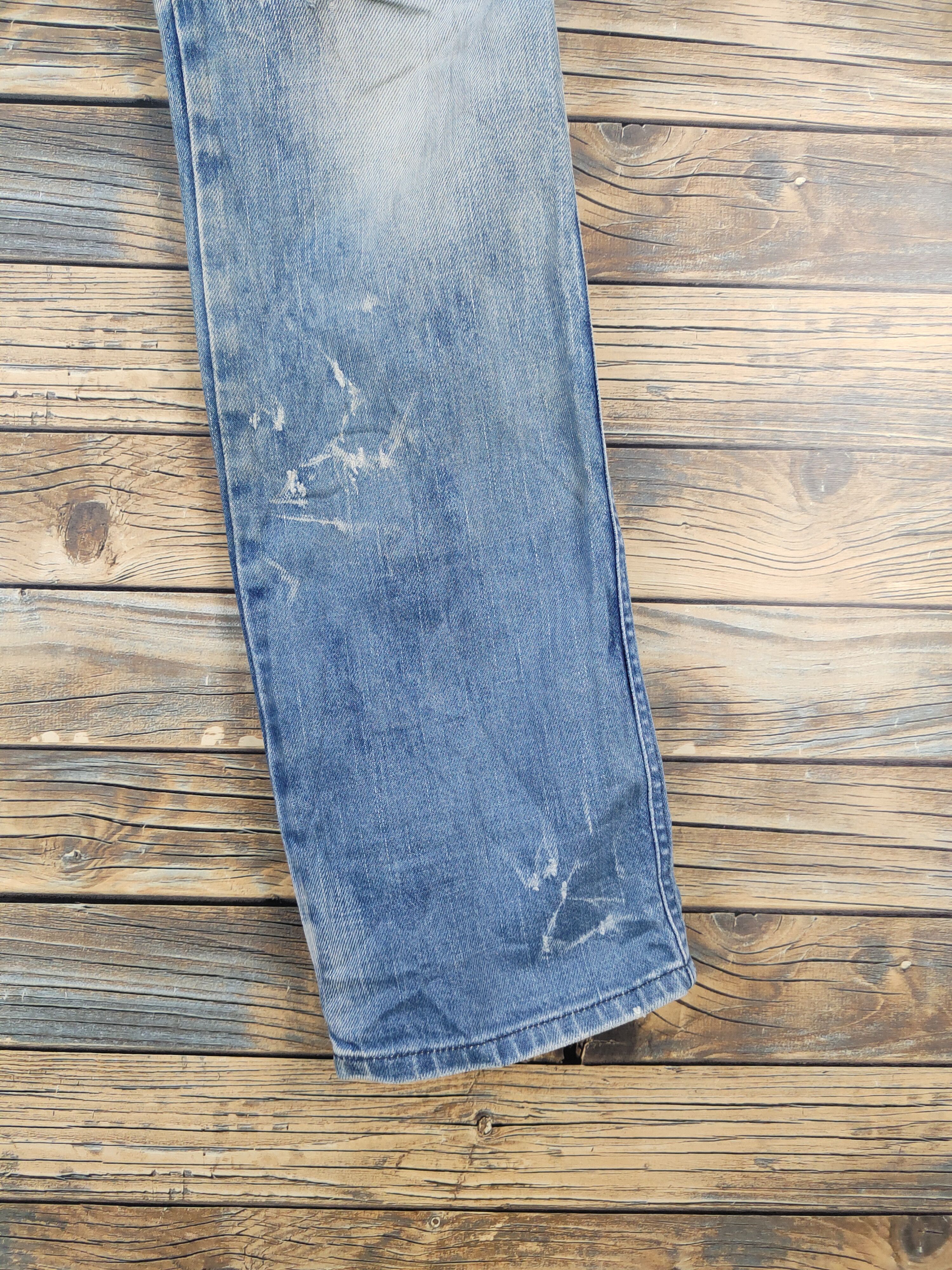 Diesel Diesel Dark Blue Faded Distressed Ripped denim Jeans #W1953 Size US 27 - 7 Thumbnail