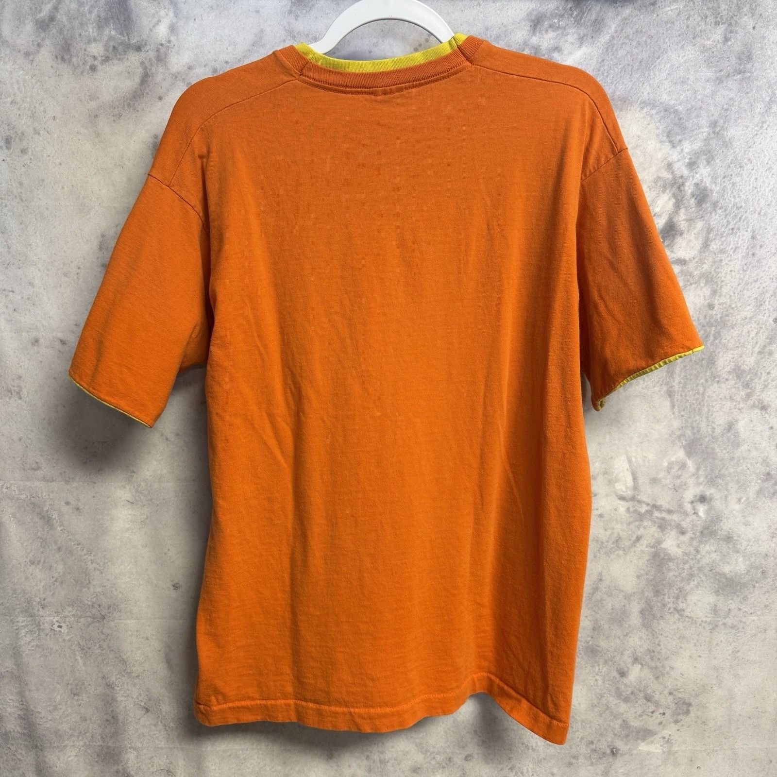 Fruit Of The Loom Vintage 90s Orange T Shirt L 20.5x27 Fruit of the Loom Size US L / EU 52-54 / 3 - 2 Thumbnail