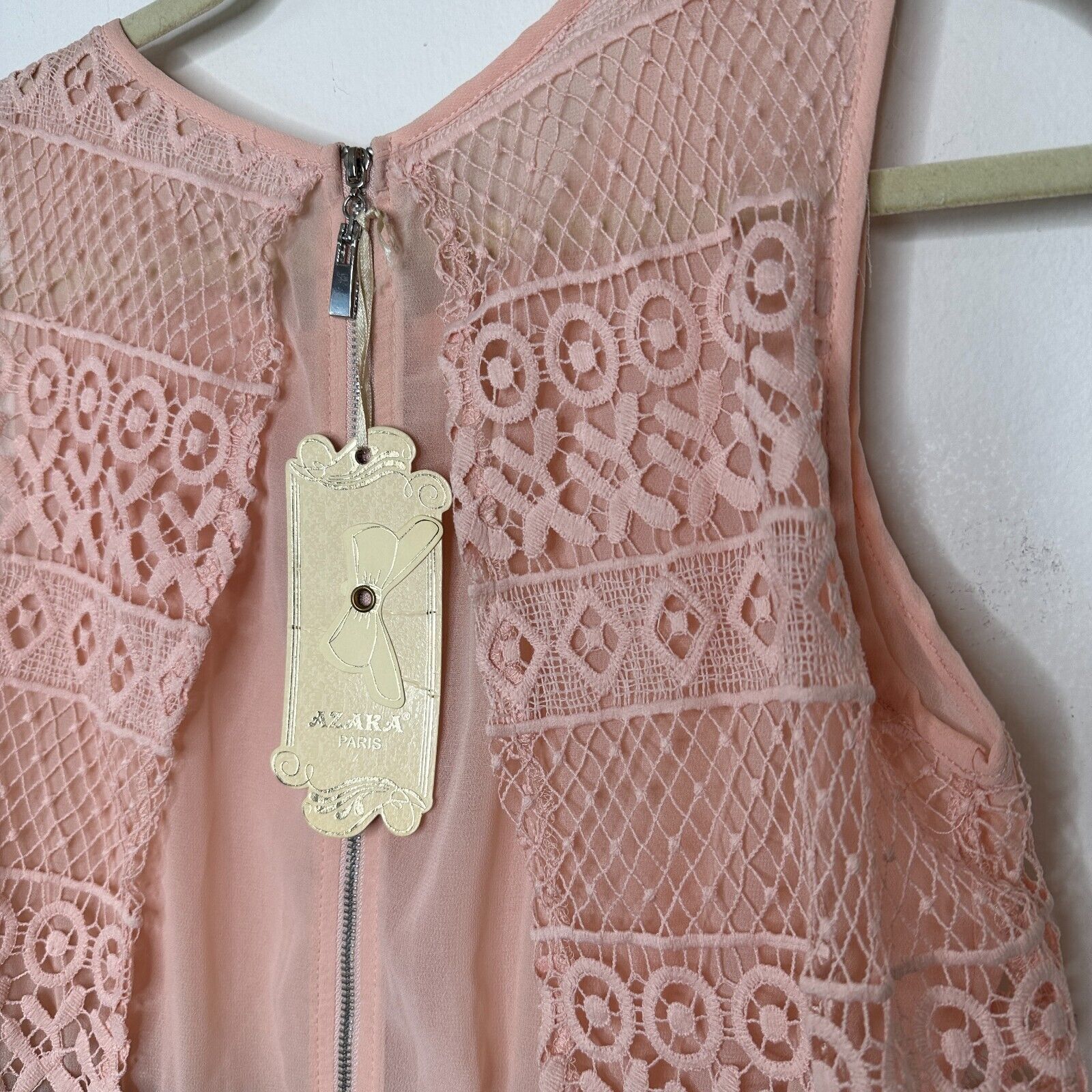 Other NWT Azaka Paris Pink Crochet Top Black Stripe Dress S / M Size M / US 6-8 / IT 42-44 - 4 Thumbnail
