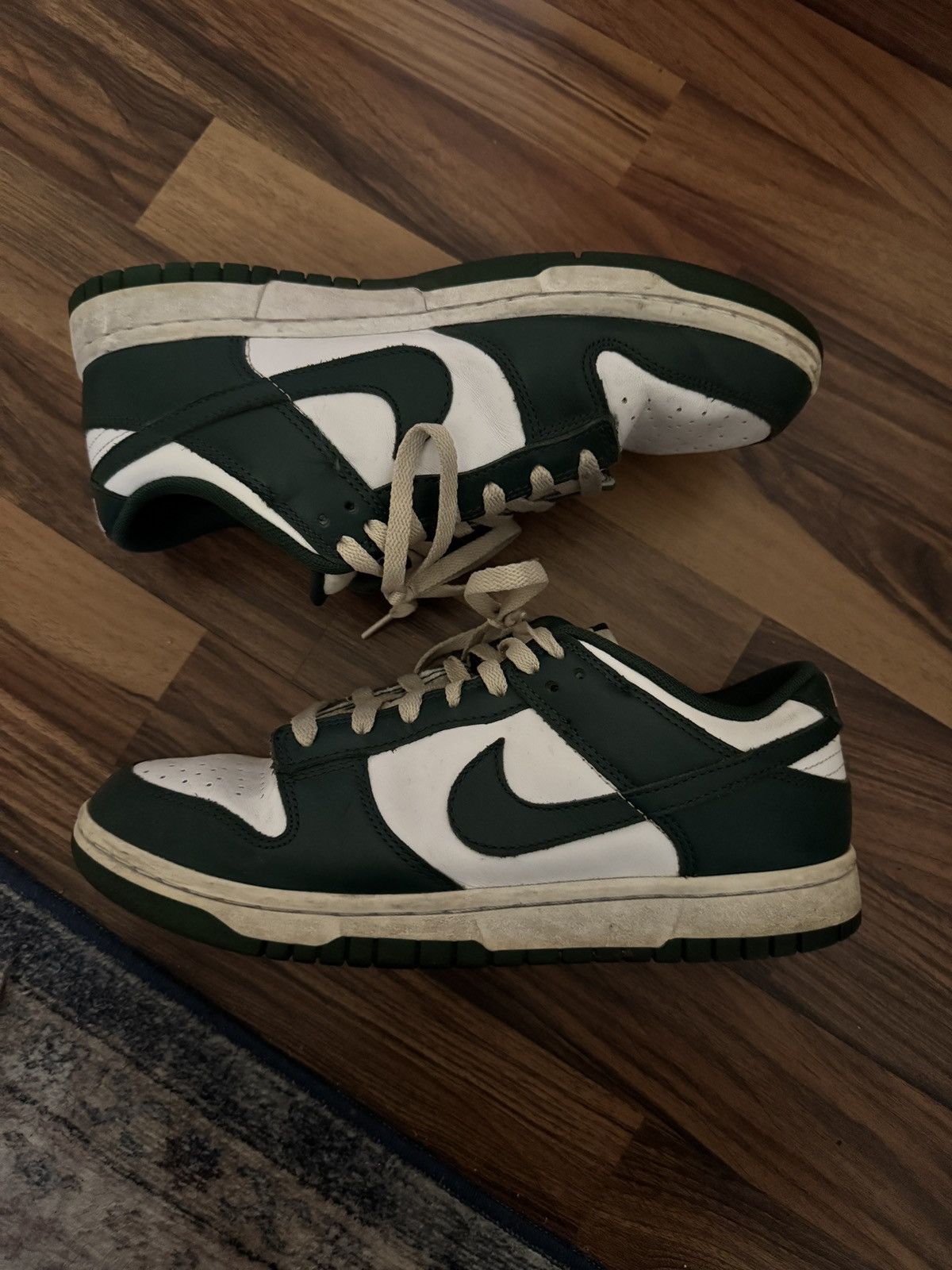Nike Nike Dunk Low Retro Team Green Size 7 Size US 7 / EU 40 - 2 Thumbnail