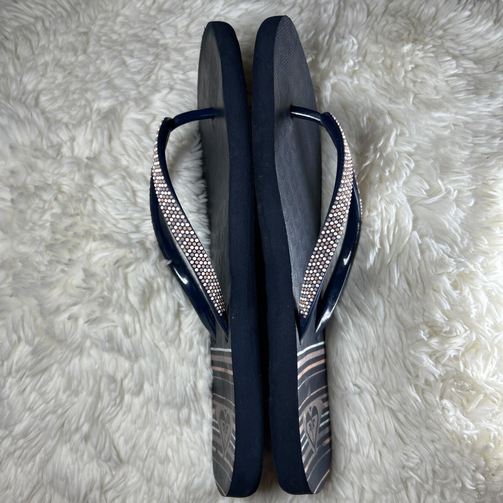 Royal Robbins ROXY Lei Women’s Sz. 7-8 Beads Beach Summer Stripe Flip-Flop Size US 6 / IT 36 - 2 Thumbnail
