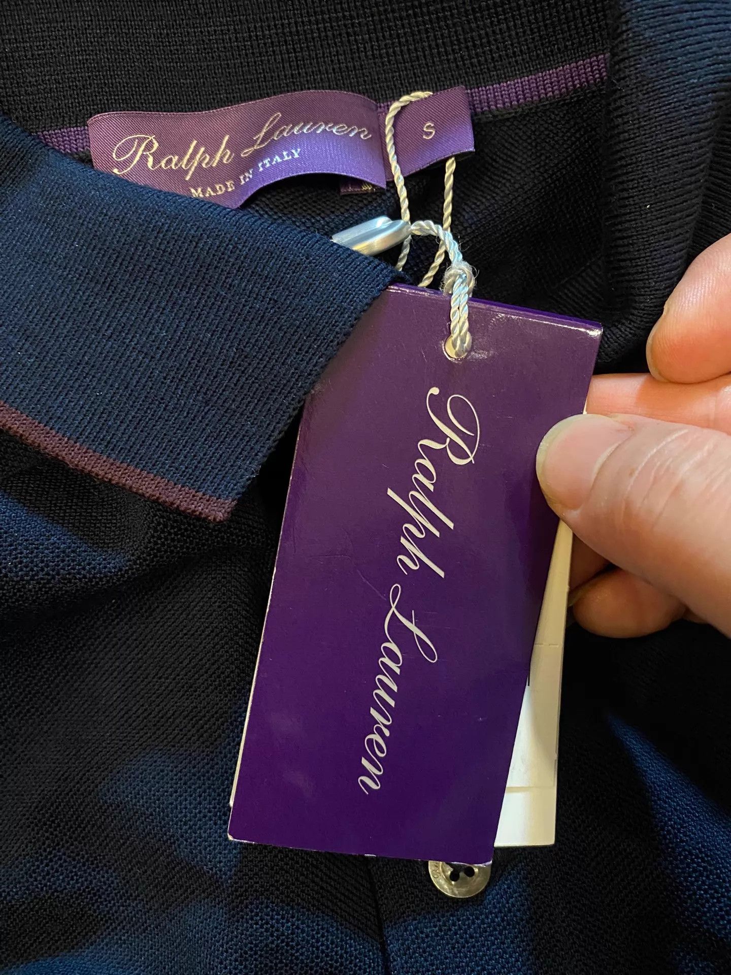 Ralph Lauren RL Purple Label RRL 100% Wool Short-Sleeve Polo S Size US S / EU 44-46 / 1 - 5 Thumbnail