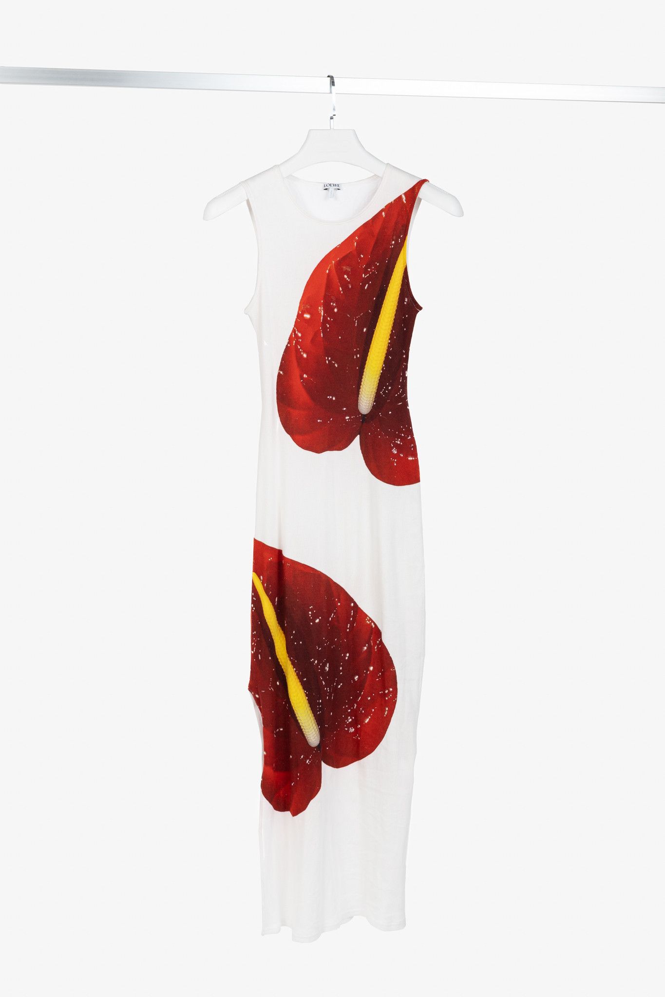 Loewe Loewe SS/23 Anthurium Floral Ribbed-Cotton Maxi Tank Dress Size S / US 4 / IT 40 - 1 Thumbnail