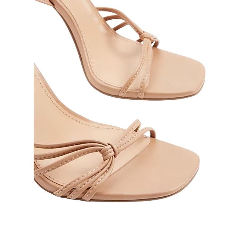 Express Express Strappy Lace Up Heeled Sandals in Pecan, Size 10 Size US 10 / IT 40 - 2 Thumbnail