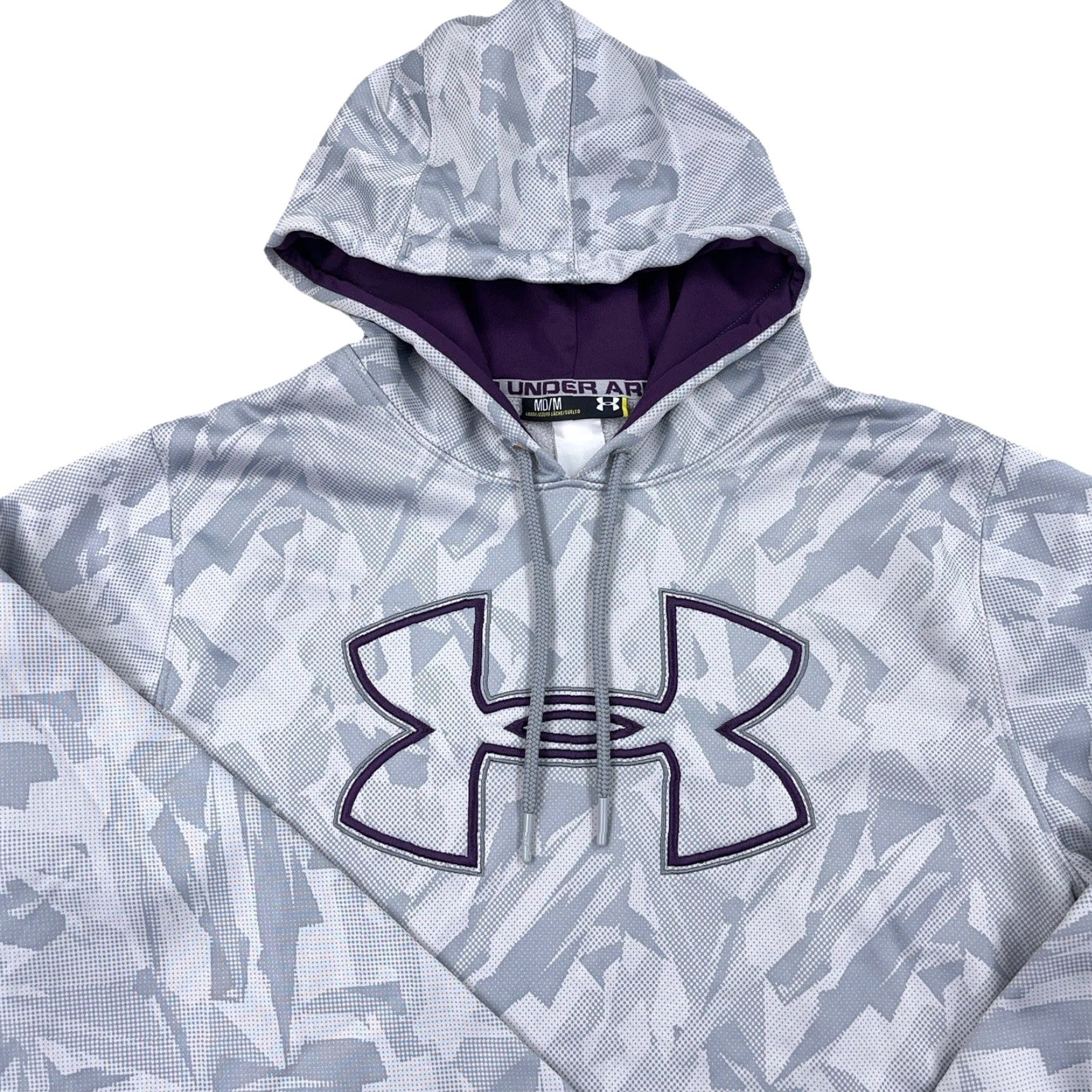 Under Armour Under Armour Hoodie Women M Gray Sweatshirt Loose Fit Geometric Logo Size M / US 6-8 / IT 42-44 - 2 Thumbnail