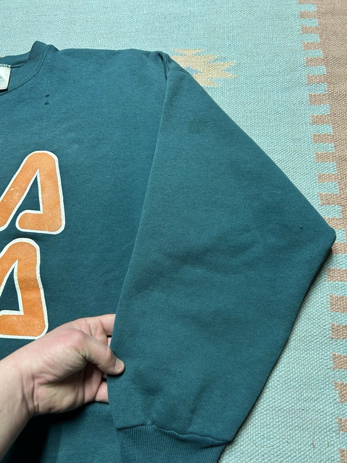 Vintage Vtg 90s sweatshirt Fila graphic boot Hanes distressed XXL Size US XXL / EU 58 / 5 - 5 Thumbnail