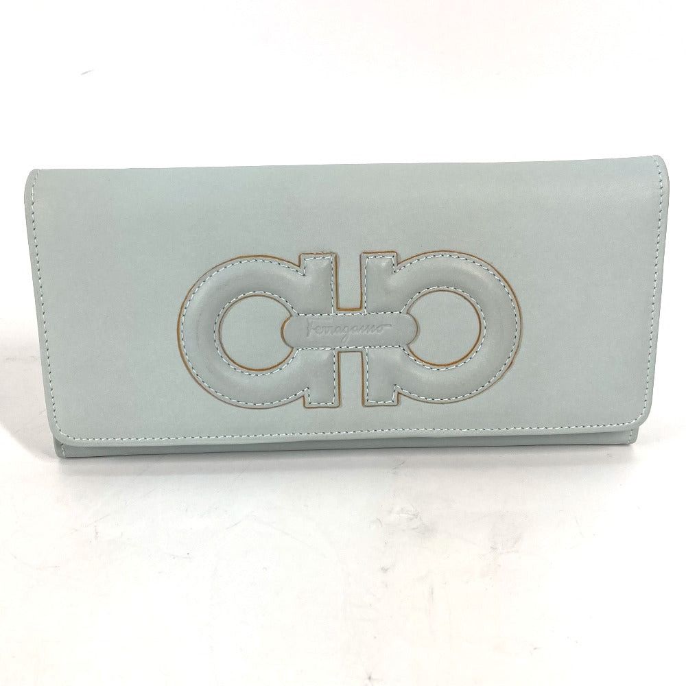 Salvatore Ferragamo Salvatore Ferragamo Long Wallet Gancini Flap Leather Women Size ONE SIZE - 1 Thumbnail