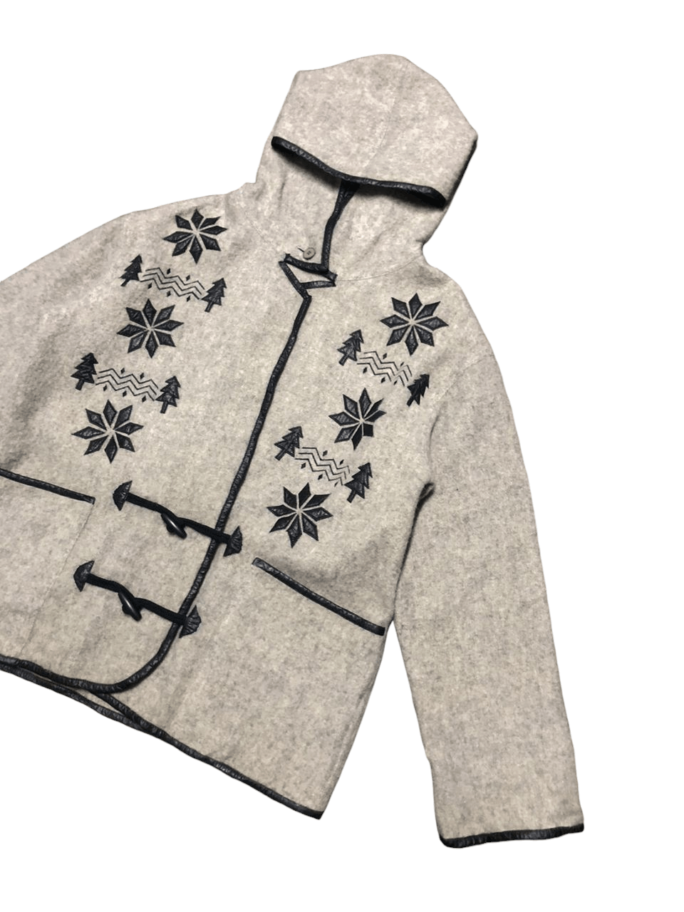 Japanese Brand × Vintage Vintage Japanese Brand Luis Mari Hoodie Wool Duffle Jacket Size US M / EU 48-50 / 2 - 5 Thumbnail