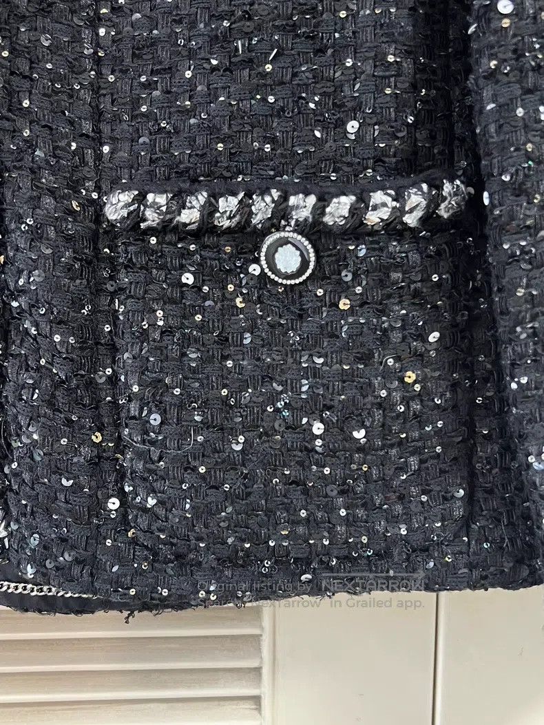 Chanel Chanel Black squinted jacket Size XXS / US 00 / IT 34 - 5 Thumbnail