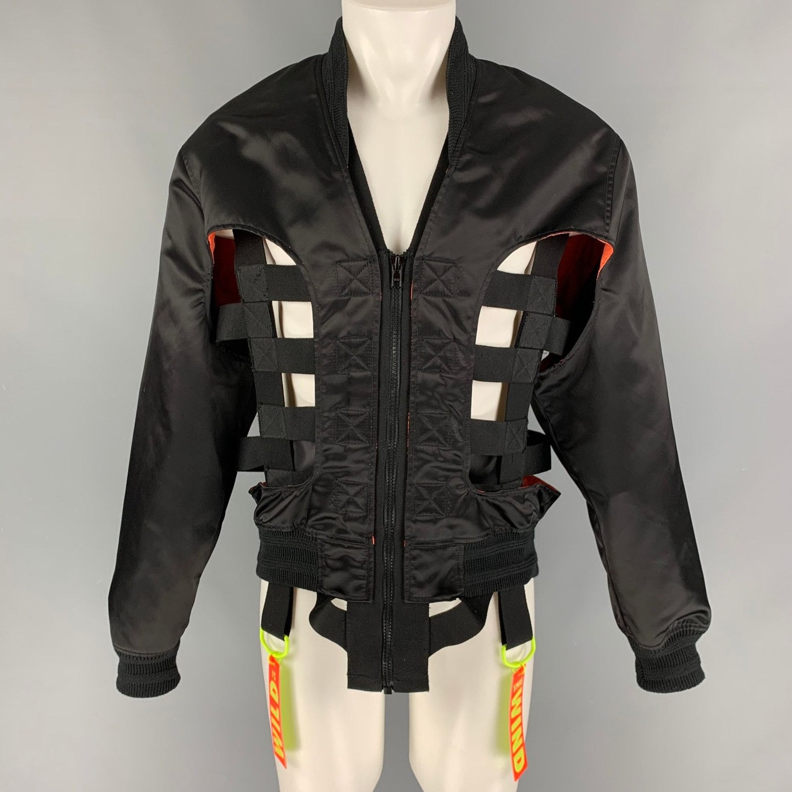 Walter Van Beirendonck Walter Van Beirendonck S Polyester Skeleton Bomber Jacket Size US S / EU 44-46 / 1 - 1 Thumbnail