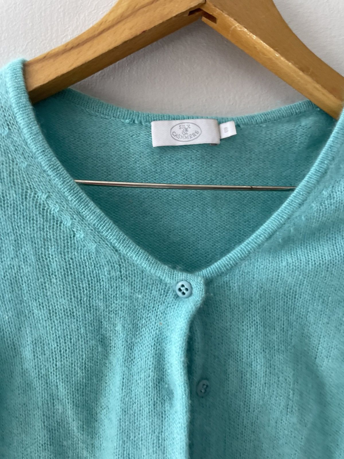 Vintage Silk and cashmere cardigan Size S / US 4 / IT 40 - 6 Thumbnail