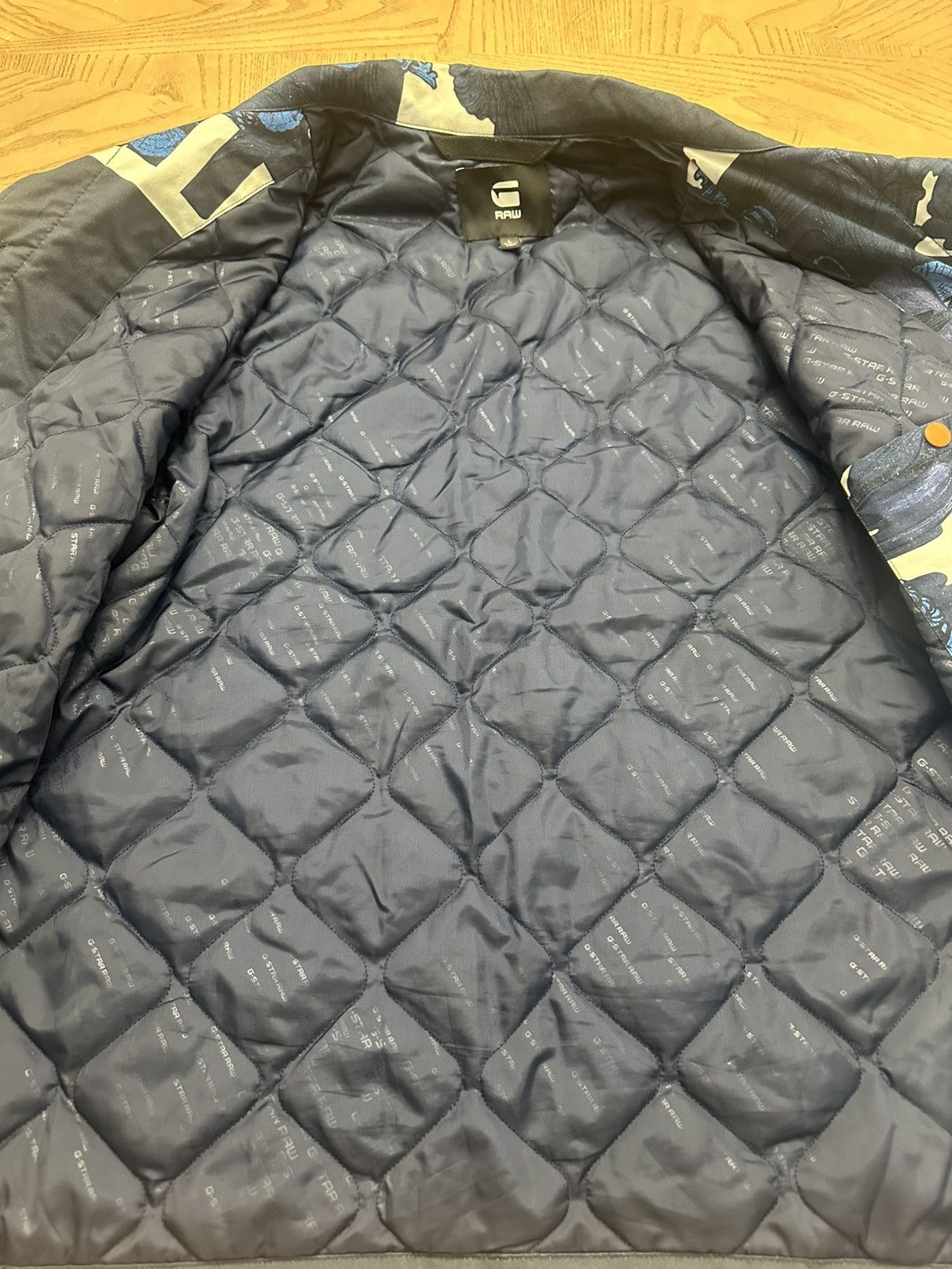 G-Star G-Star Raw Blake Padded Jacket Mens Size L Blue Button Up Size US L / EU 52-54 / 3 - 8 Thumbnail