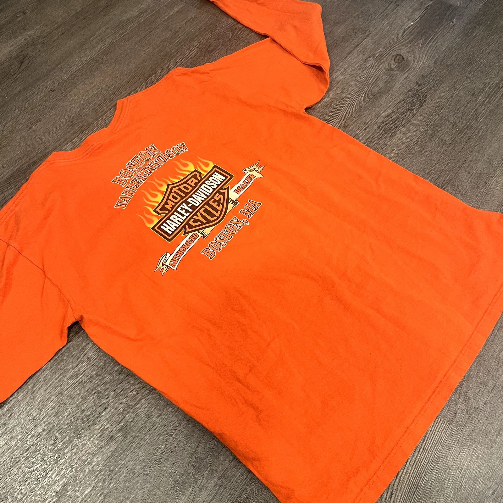 Harley Davidson Harley-Davidson Boston Long Sleeve Biker Tee Size US XL / EU 56 / 4 - 3 Thumbnail