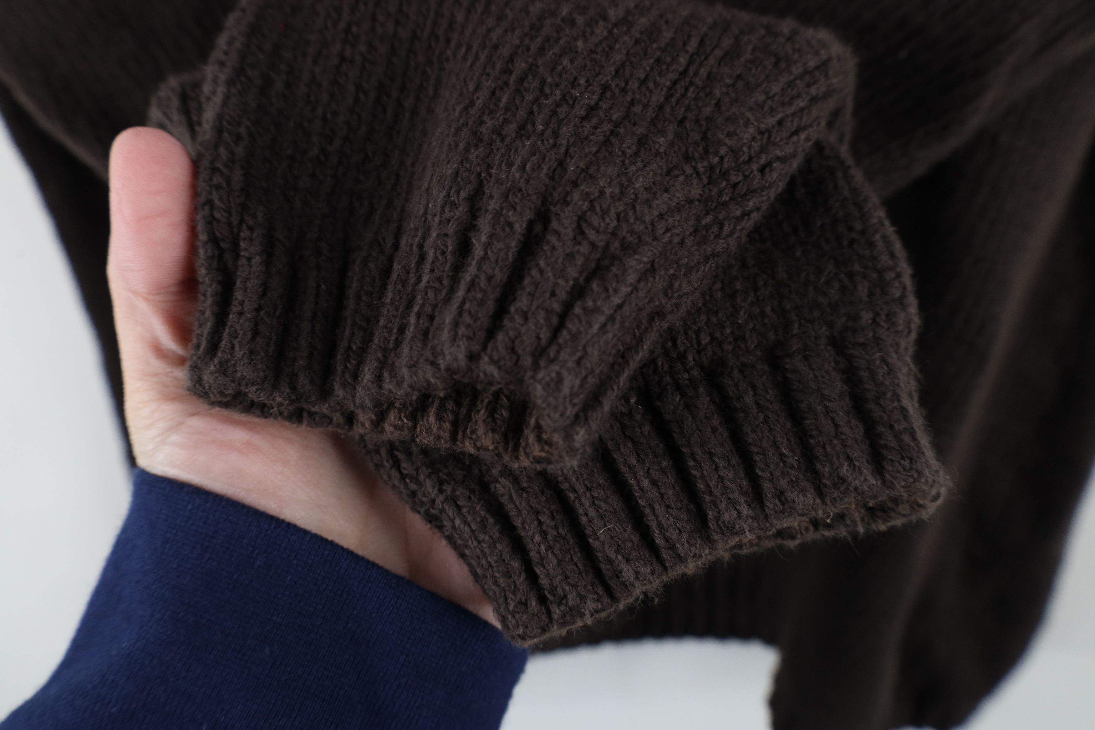 Lands' End × Vintage Vintage Lands End Heavyweight Knit Turtleneck Sweater Brown Size XL / US 12-14 / IT 48-50 - 4 Thumbnail