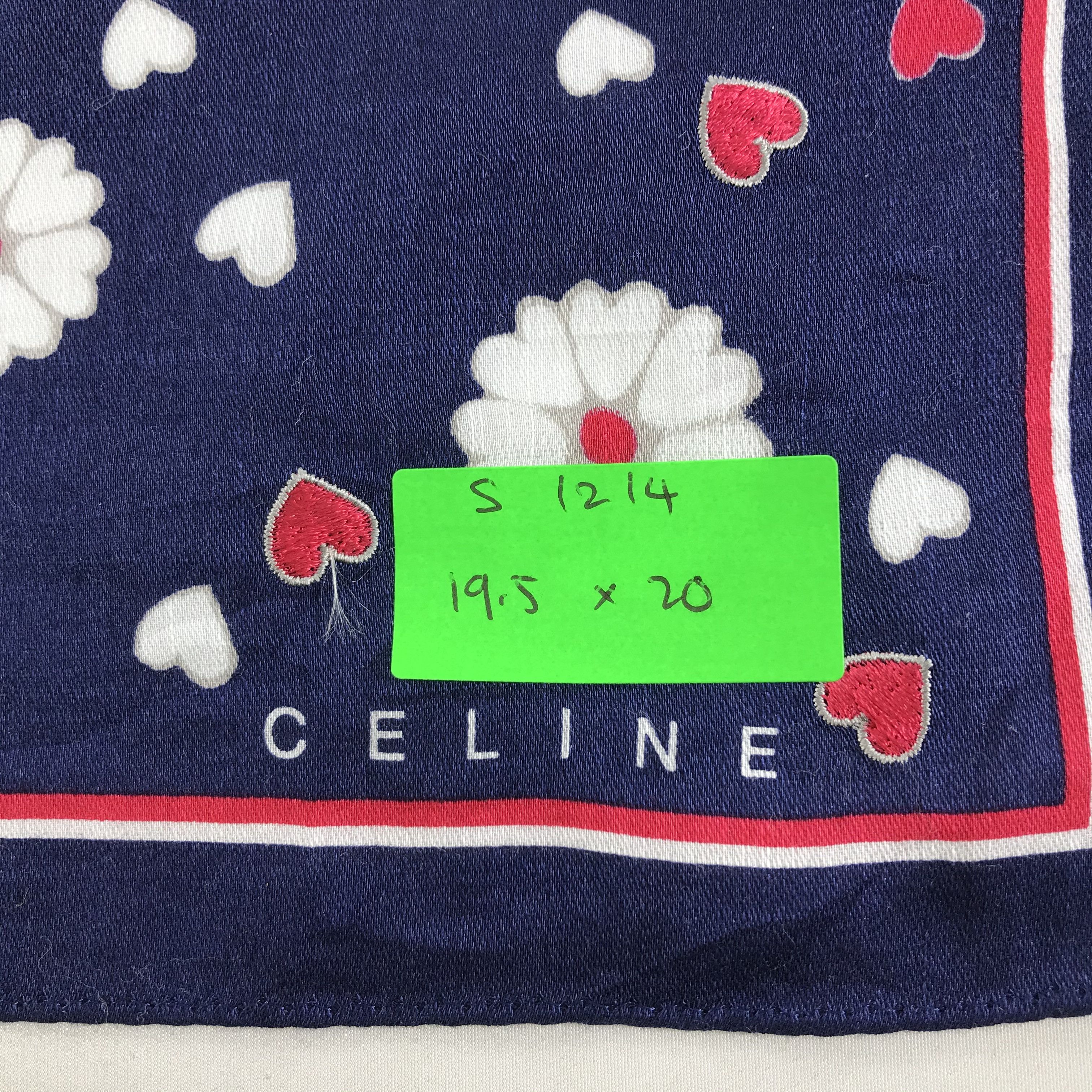 Celine × Vintage Celine Bandana / Handkerchief / Neckerchief - S1214 Size ONE SIZE - 5 Thumbnail
