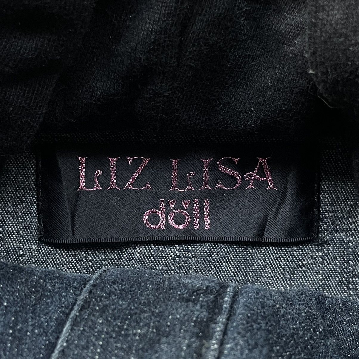 14th Addiction 2000s LIZ LISA DOLL GOTHIC PUNK SKULL POEM JACKET DENIM HOOD Size XS / US 0-2 / IT 36-38 - 8 Thumbnail