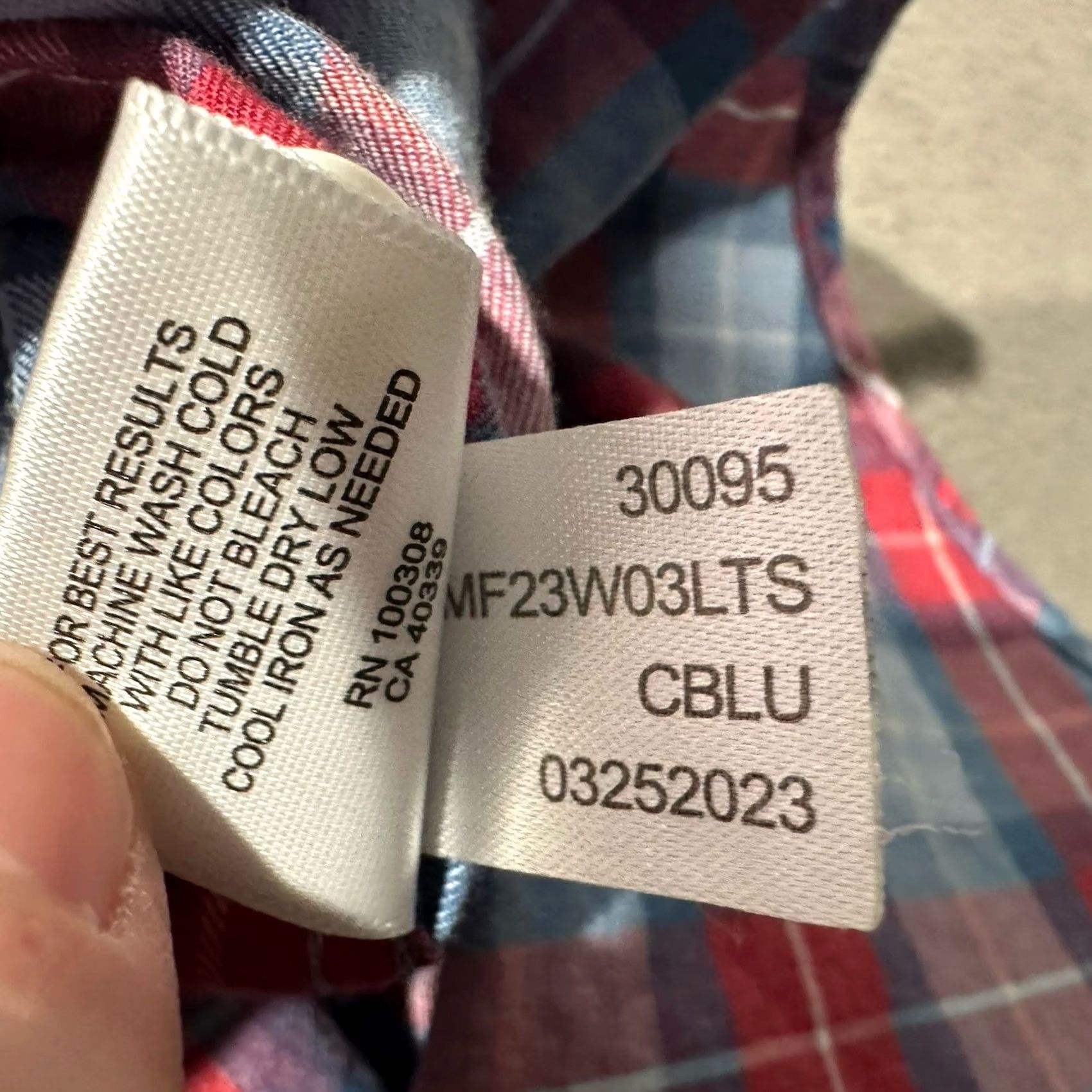Peter Millar Peter Millar Shirt Mens Large Red Blue Plaid Alton Cotton Sport MS23W03LTS Size US L / EU 52-54 / 3 - 6 Thumbnail