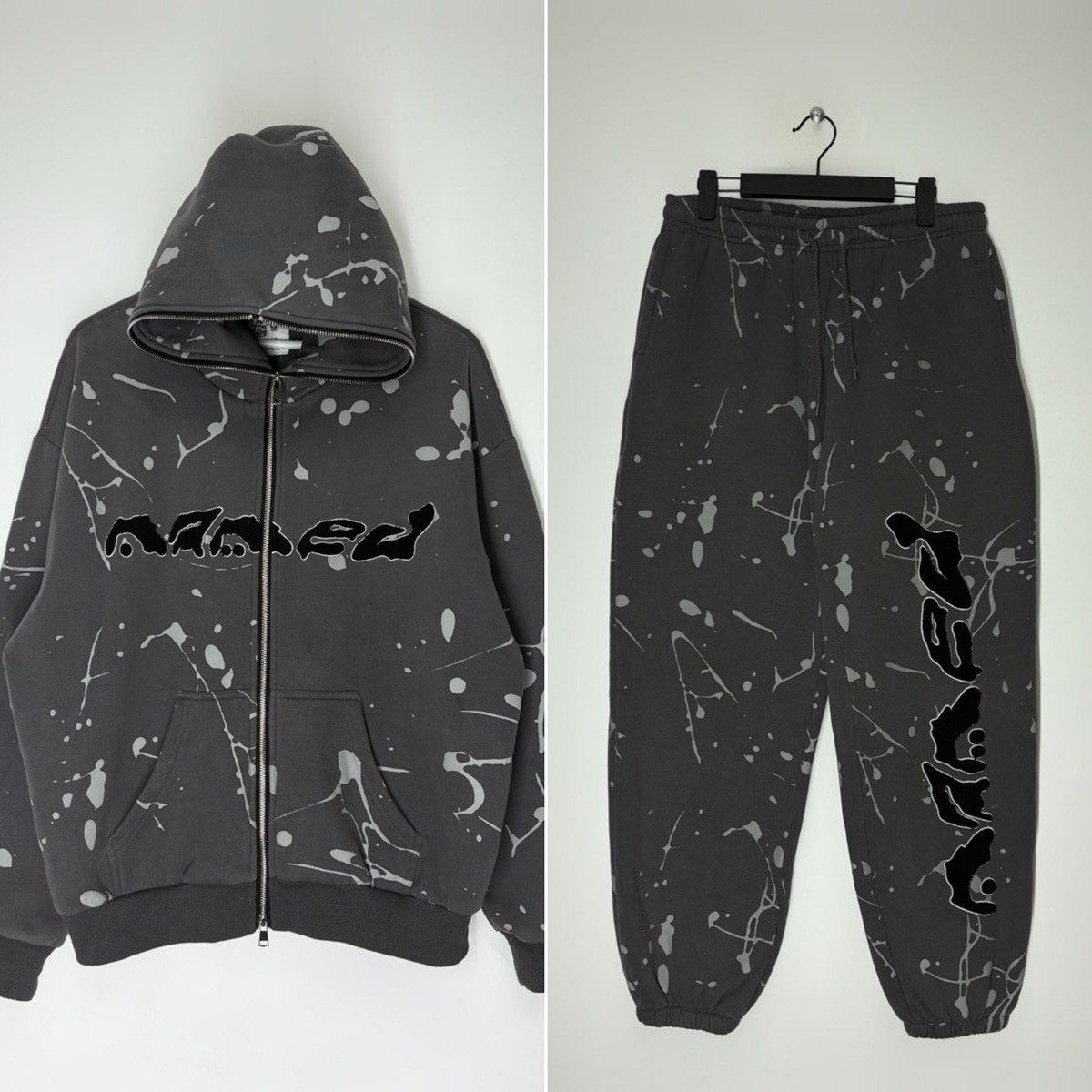 Named Collective Named Collective Workshop Charcoal Overprint Sweatsuit Size US M / EU 48-50 / 2 - 1 Thumbnail