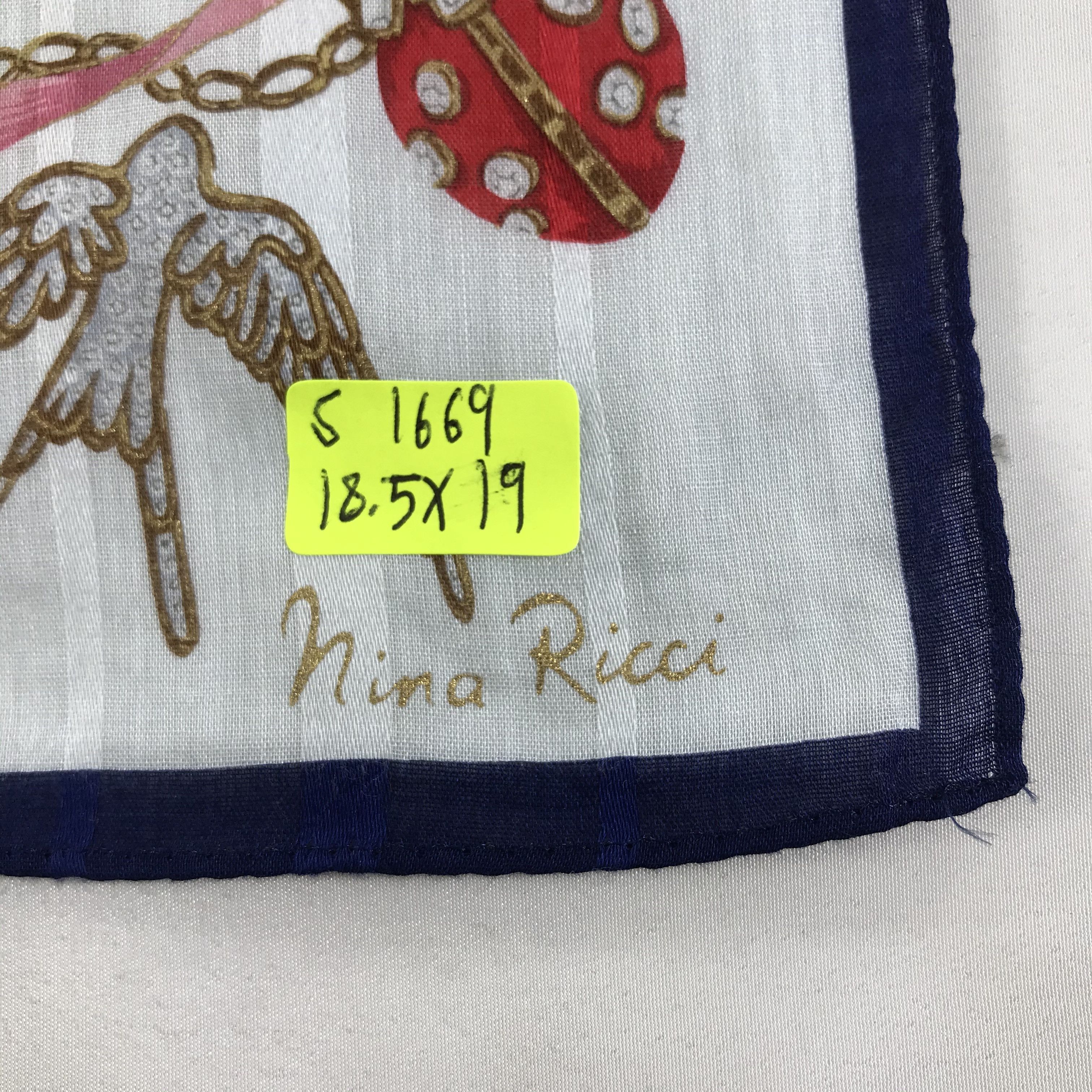 Nina Ricci × Vintage Nina Ricci Bandana / Handkerchief / Neckerchief - S1669 Size ONE SIZE - 6 Thumbnail