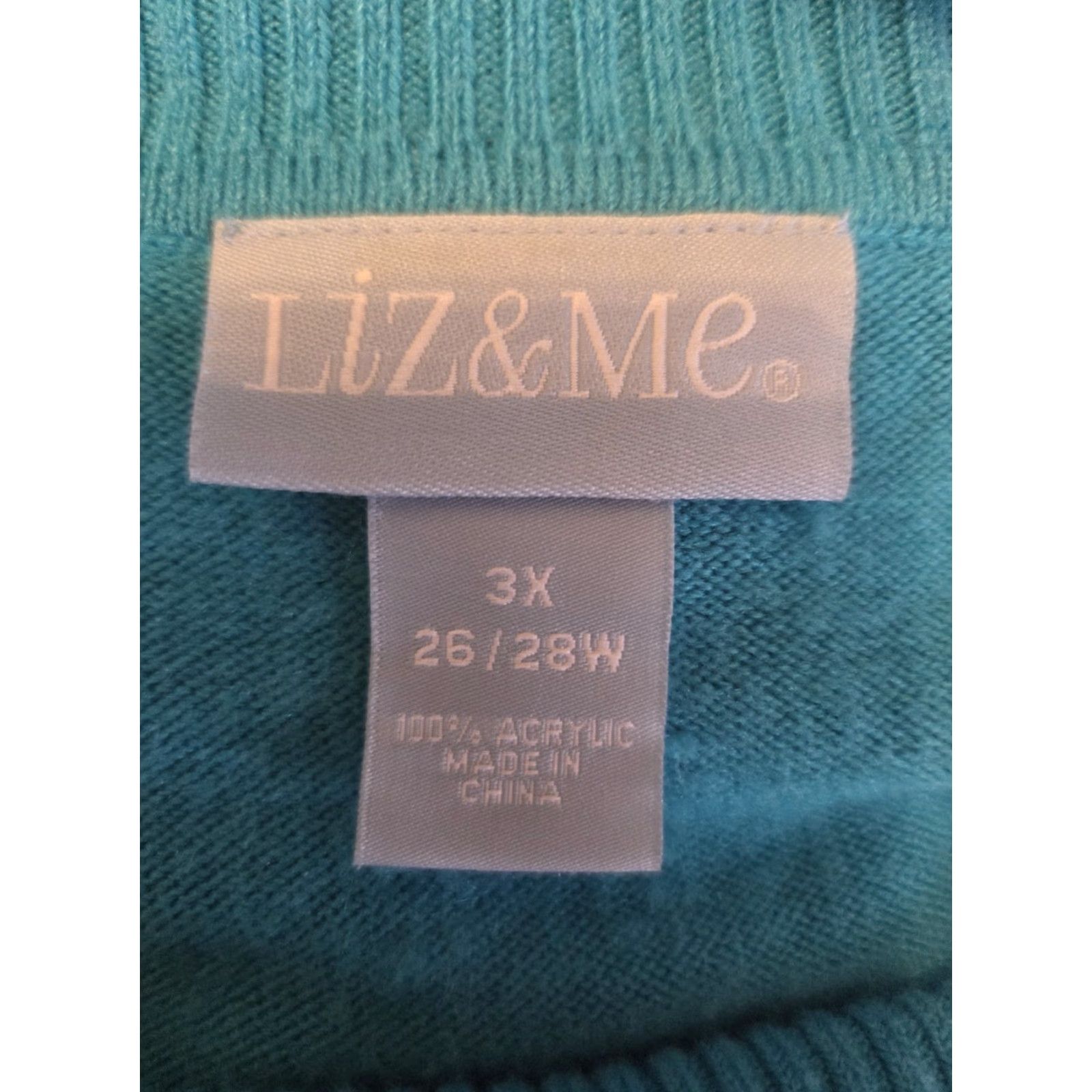 AQUA Liz & Me Aqua Blue Cowl Neck Dolman Sleeve Sweater 3X Womens Pullover Plus Size Knit Blue Dolman Sleeve Cowl Neck Solid Size XXL / US 16-18 / IT 52-54 - 8 Thumbnail