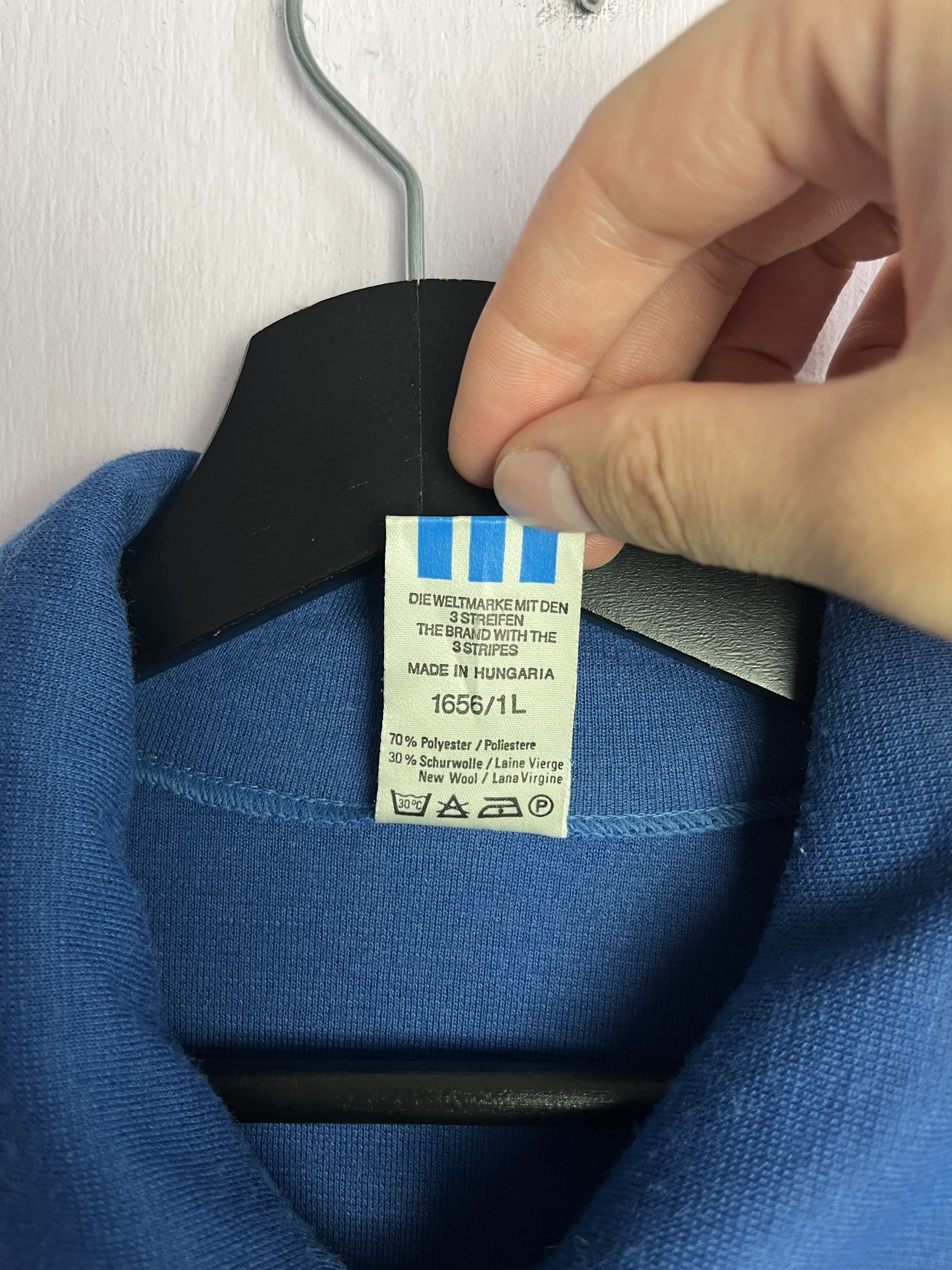 Adidas Vintage 1970-1980 Adidas Track Jacket Size M Blue Size US M / EU 48-50 / 2 - 6 Thumbnail