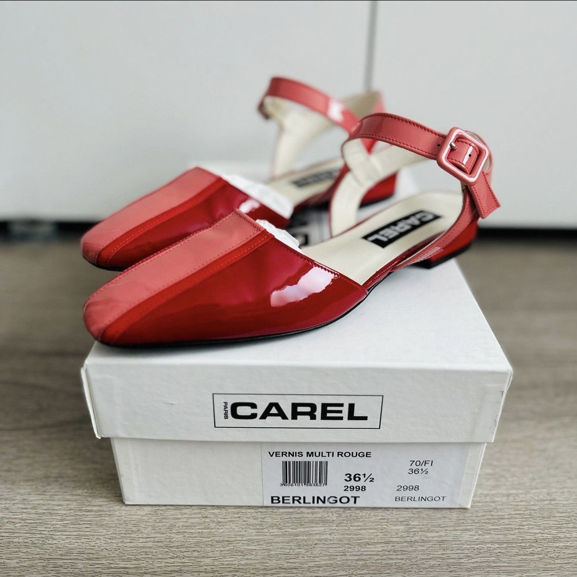 Carel Paris Carel Paris Berlingot Patent Leather Ballet Flats Size US 6.5 / IT 36.5 - 3 Thumbnail