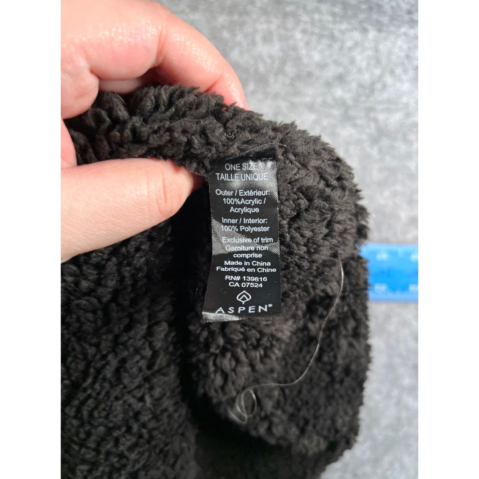 Vintage Aspen Beanie Toque Adult One Size Black Knit Acrylic Polyester Lined Ski Size ONE SIZE - 7 Thumbnail