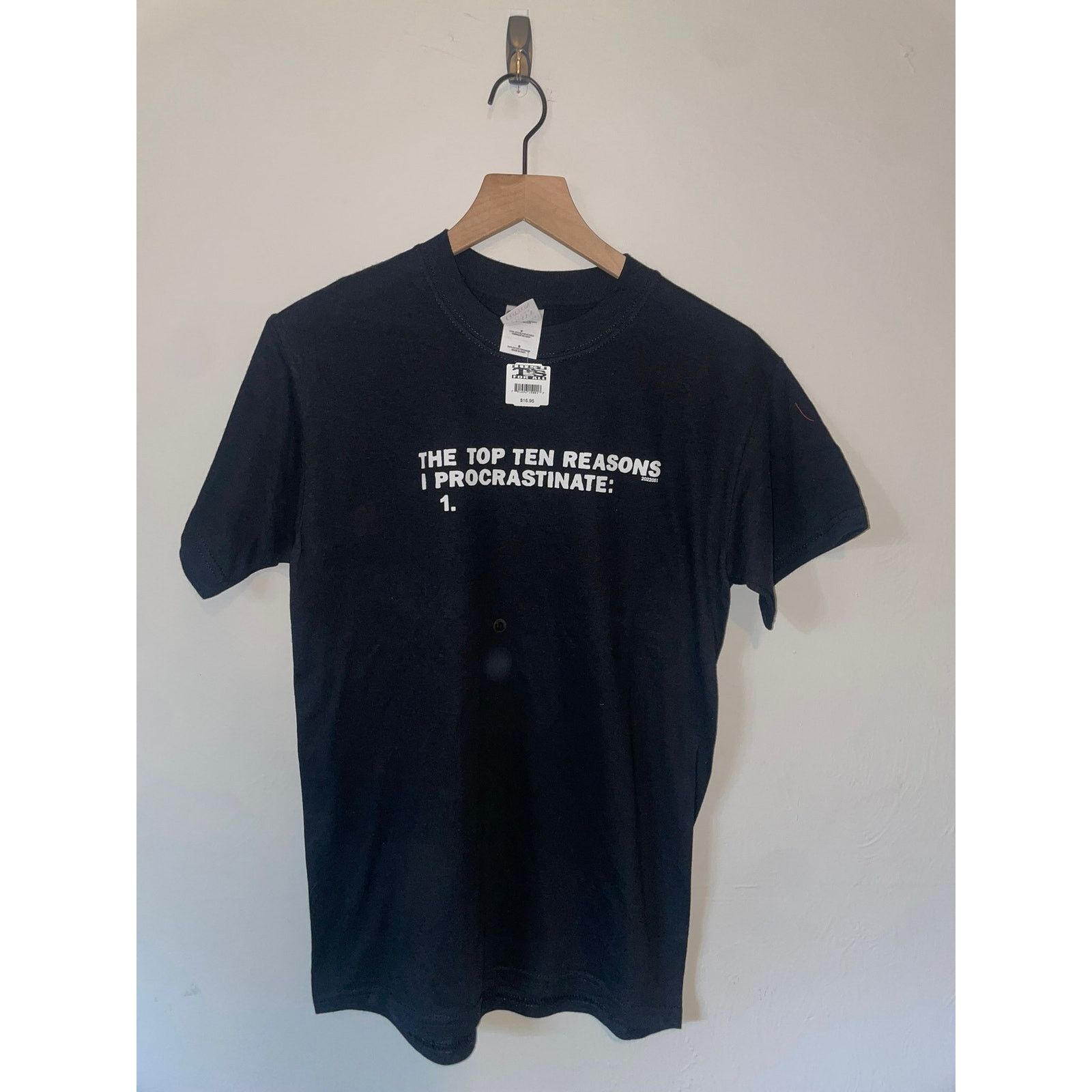 Gildan Y2K The Top Ten Reasons I Procrastinate Joke Shirt 2000s S Size US S / EU 44-46 / 1 - 1 Thumbnail