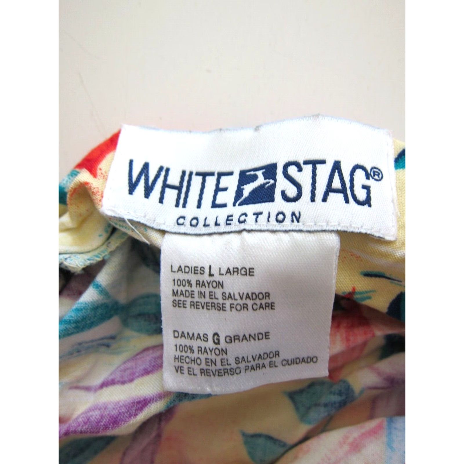 Vintage VINTAGE White Stag Shirt Dress Adult Large Red Floral Pocket Kaftan Hawaiian Sun Dress Size L / US 10 / IT 46 - 4 Thumbnail